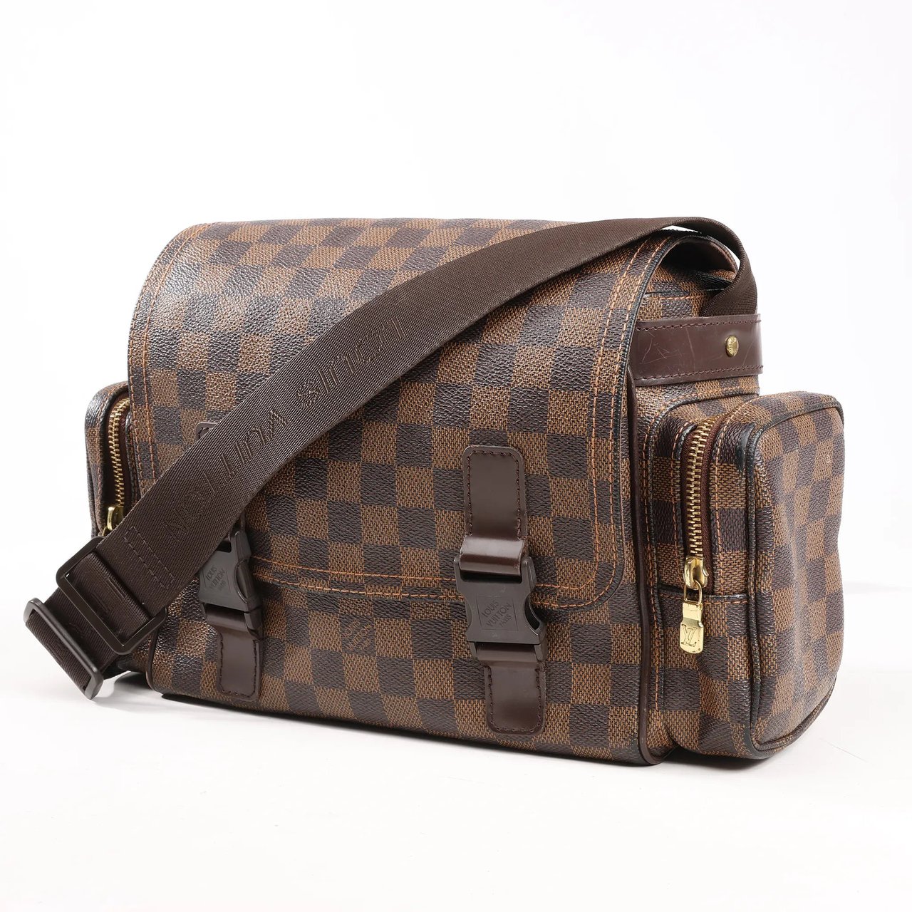 Louis Vuitton Louis Vuitton Damier Ebene Reporter Melville Crossbody Bag in Brown N51126 Bruin