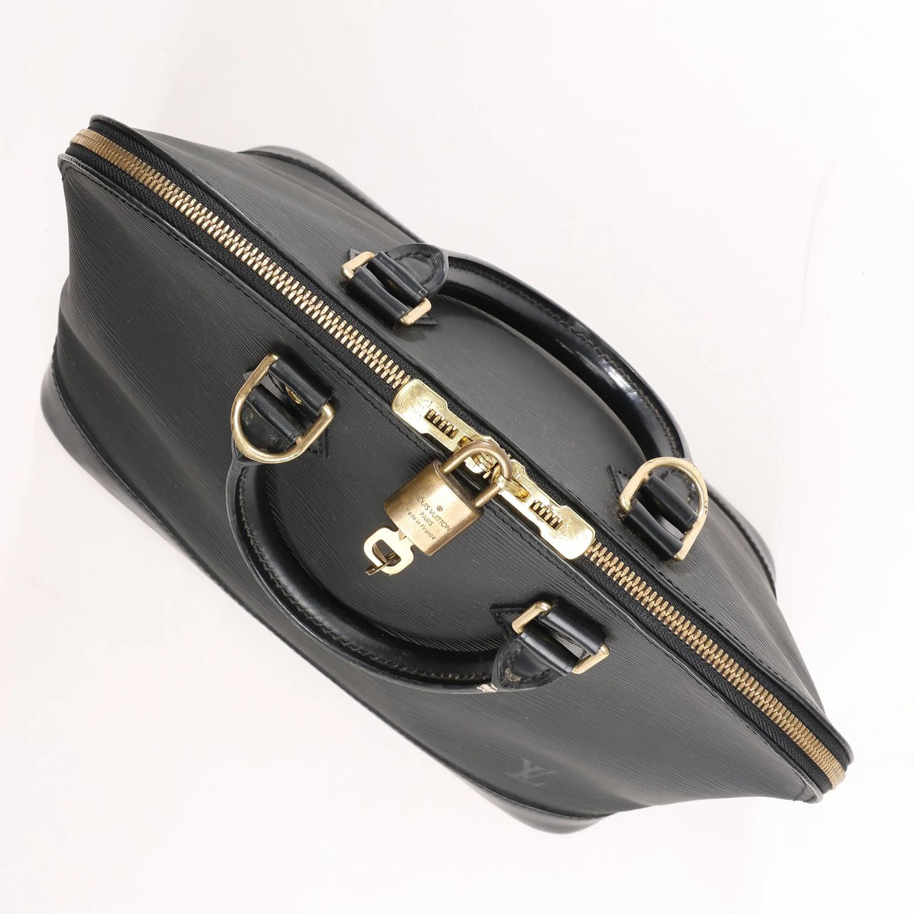 Louis Vuitton Louis Vuitton Epi Leather Alma PM Handbag in Black M52142 Zwart