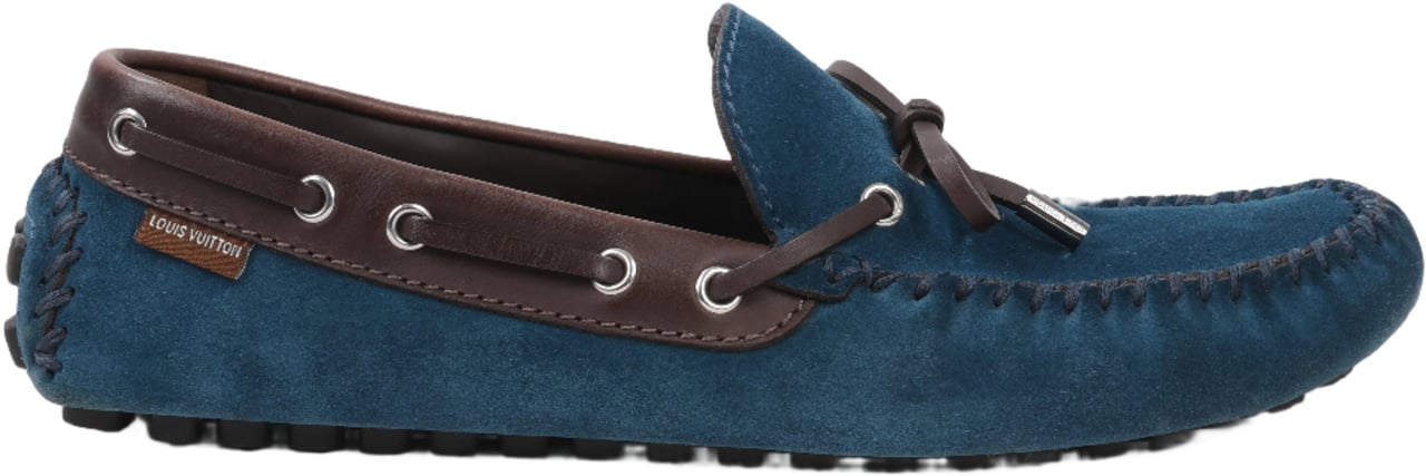 Louis Vuitton Louis Vuitton 14 years Suede Driving Loafers in Navy x Brown, Size 43 EU, ND0114 (Marketplaces) Navy