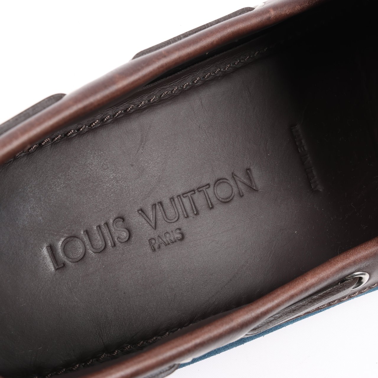 Louis Vuitton Louis Vuitton 14 years Suede Driving Loafers in Navy x Brown, Size 43 EU, ND0114 (Marketplaces) Navy