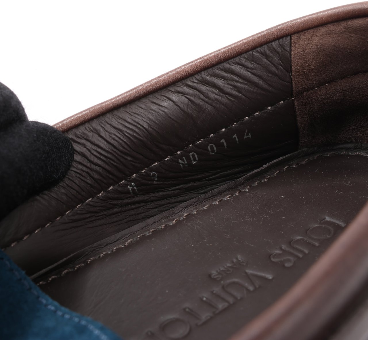 Louis Vuitton Louis Vuitton 14 years Suede Driving Loafers in Navy x Brown, Size 43 EU, ND0114 (Marketplaces) Navy