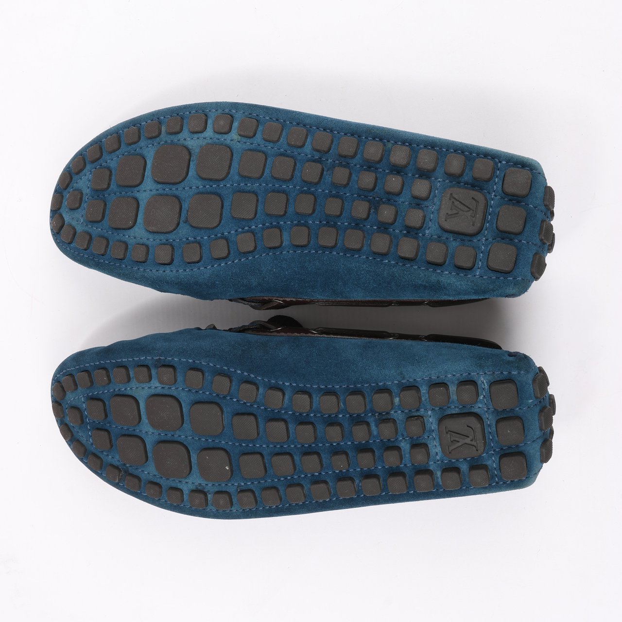 Louis Vuitton Louis Vuitton 14 years Suede Driving Loafers in Navy x Brown, Size 43 EU, ND0114 (Marketplaces) Navy