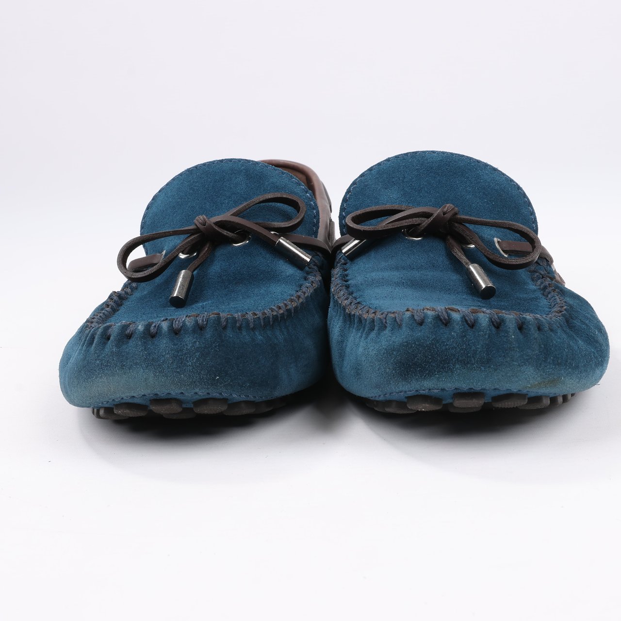 Louis Vuitton Louis Vuitton 14 years Suede Driving Loafers in Navy x Brown, Size 43 EU, ND0114 (Marketplaces) Navy