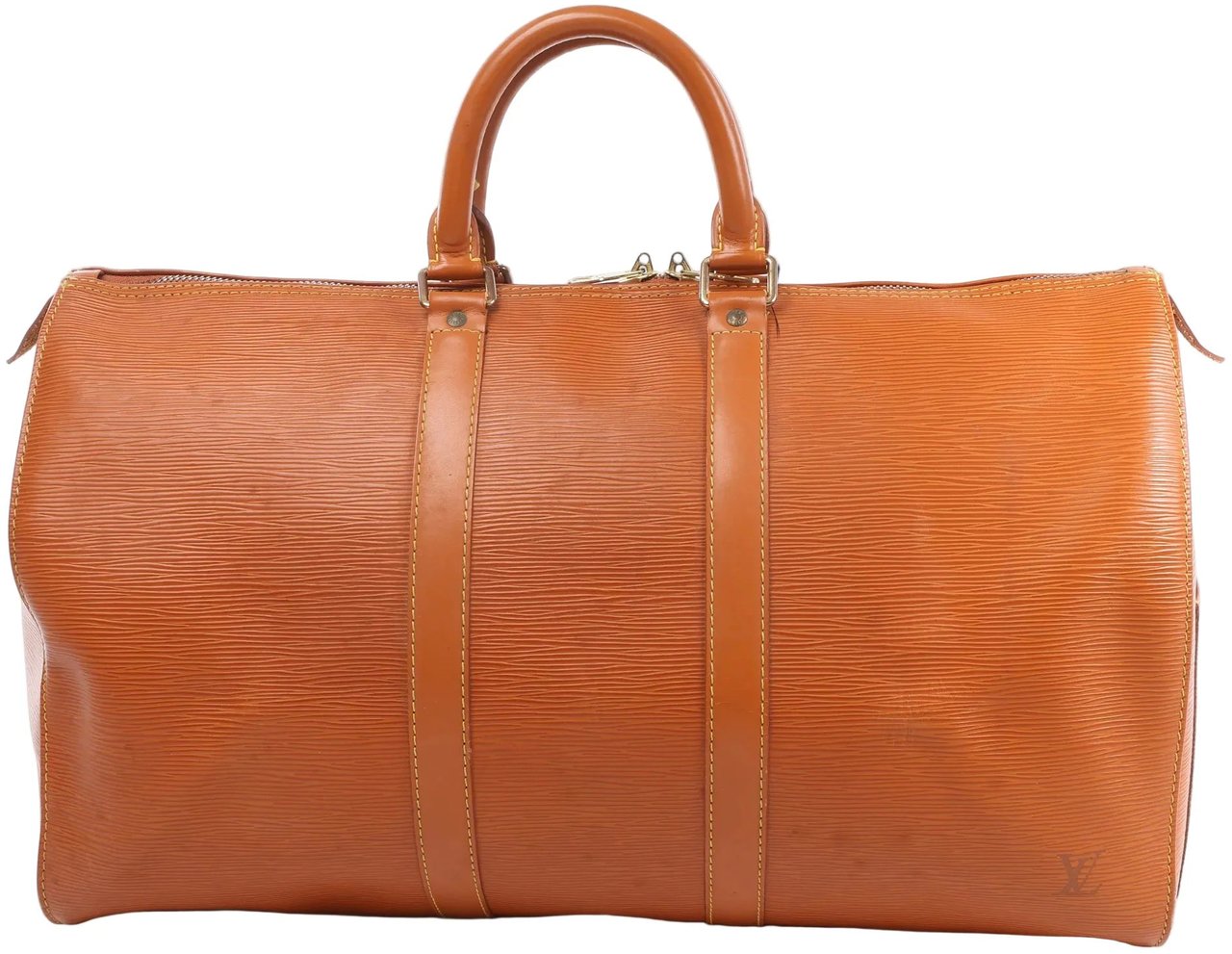 Louis Vuitton Louis Vuitton Epi Leather Keepall 45 Travel Bag in Brown M42978 Bruin