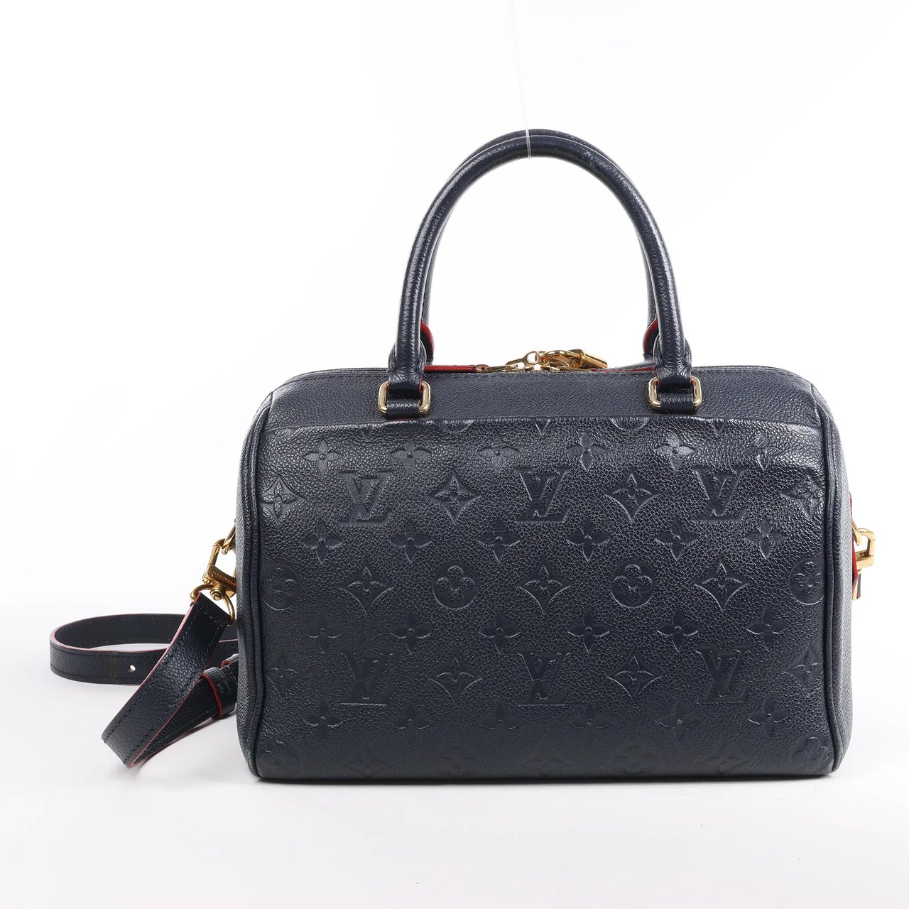 Louis Vuitton Louis Vuitton Monogram Empreinte Speedy 25 Bandoulière 2Way Handbag in Navy Blue M43501 Navy
