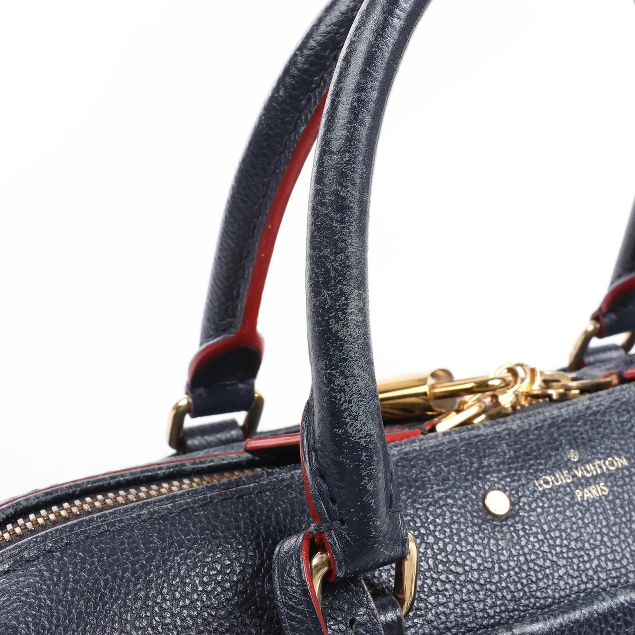 Louis Vuitton Louis Vuitton Monogram Empreinte Speedy 25 Bandoulière 2Way Handbag in Navy Blue M43501 Navy