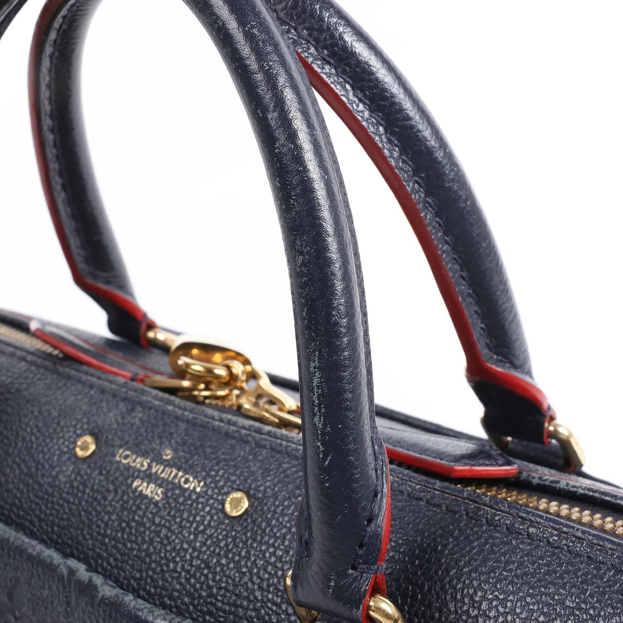 Louis Vuitton Louis Vuitton Monogram Empreinte Speedy 25 Bandoulière 2Way Handbag in Navy Blue M43501 Navy