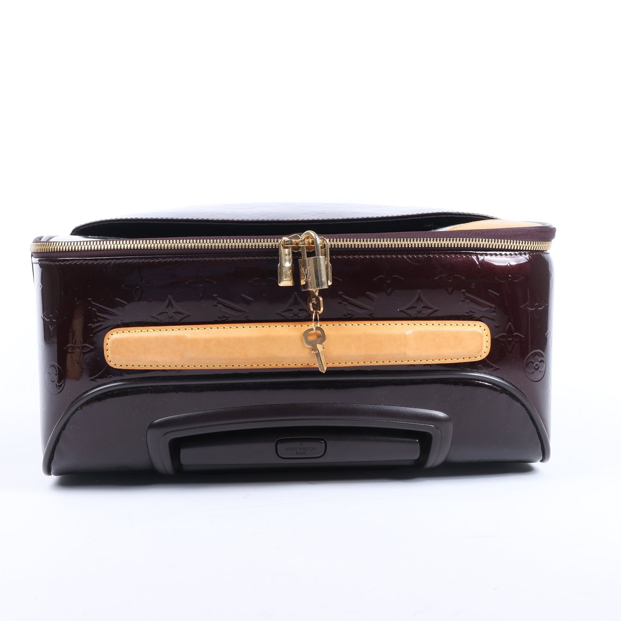 Louis Vuitton Louis Vuitton Vernis Suitcase Pegase 45 Travel Bag in Amarante M91277 Maroon