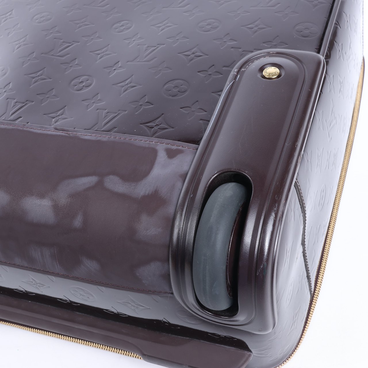 Louis Vuitton Louis Vuitton Vernis Suitcase Pegase 45 Travel Bag in Amarante M91277 Maroon