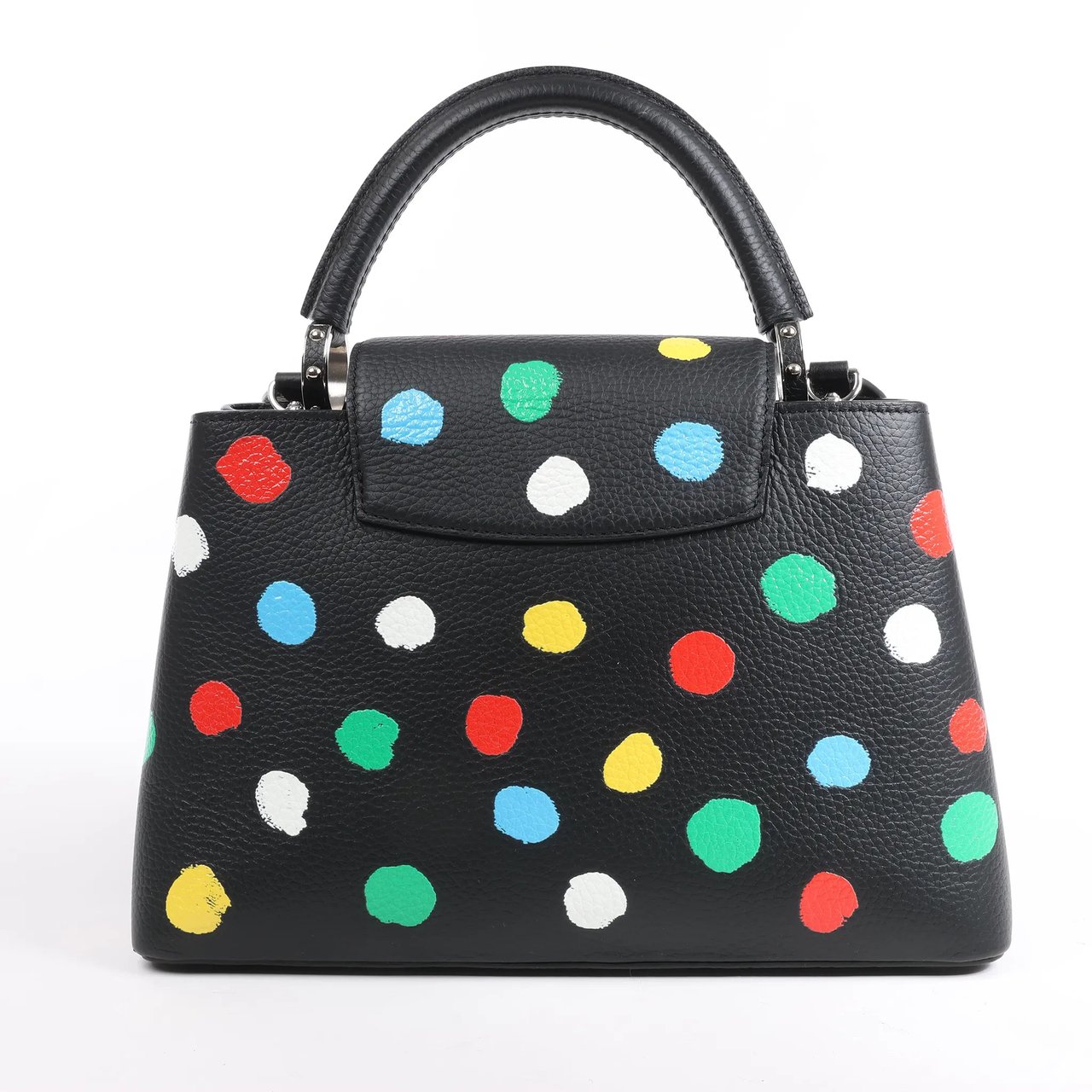 Louis Vuitton Louis Vuitton x Taurillon Capucines MM 2Way Handbag in Black M21663 Zwart