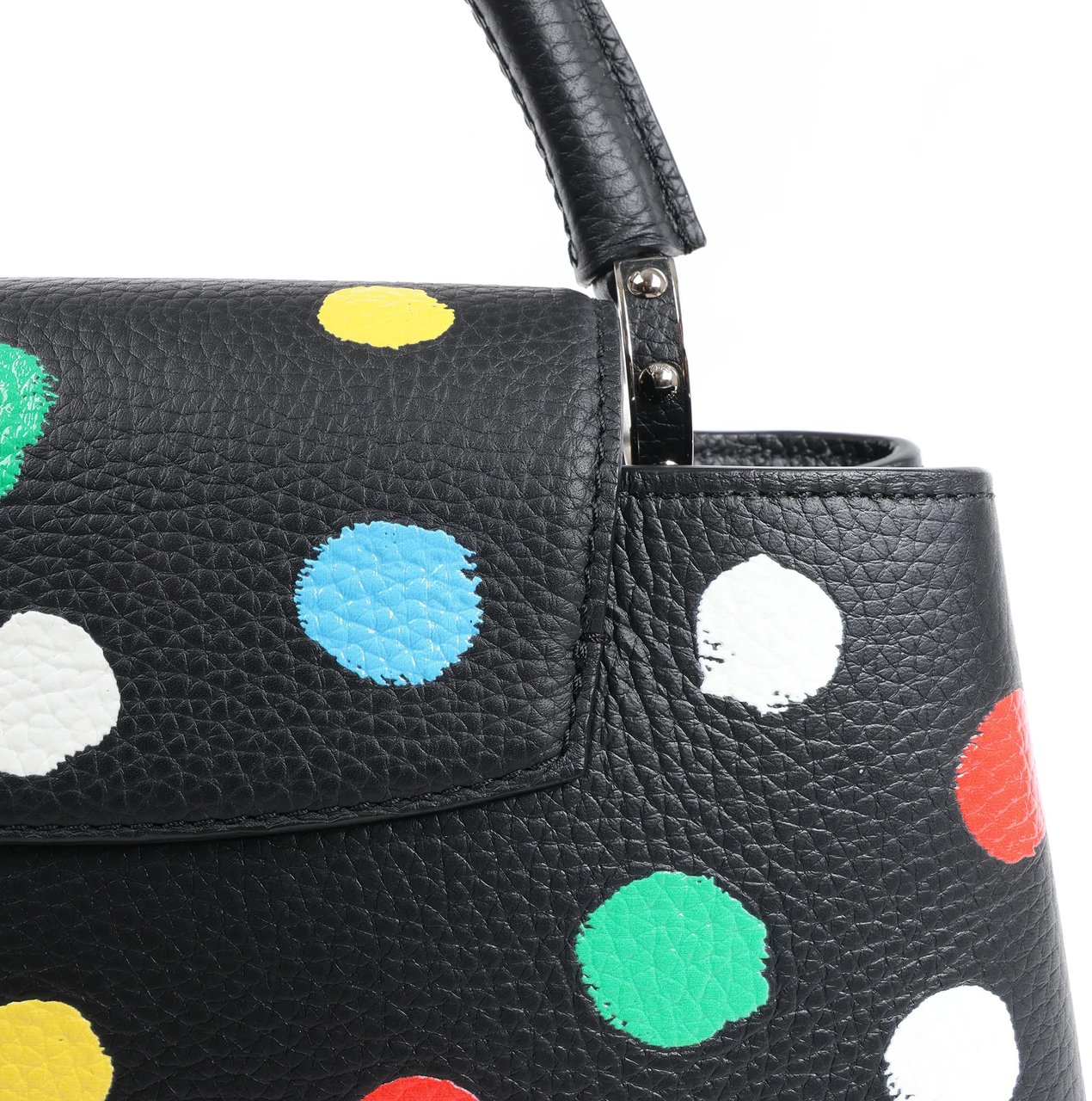 Louis Vuitton Louis Vuitton x Taurillon Capucines MM 2Way Handbag in Black M21663 Zwart