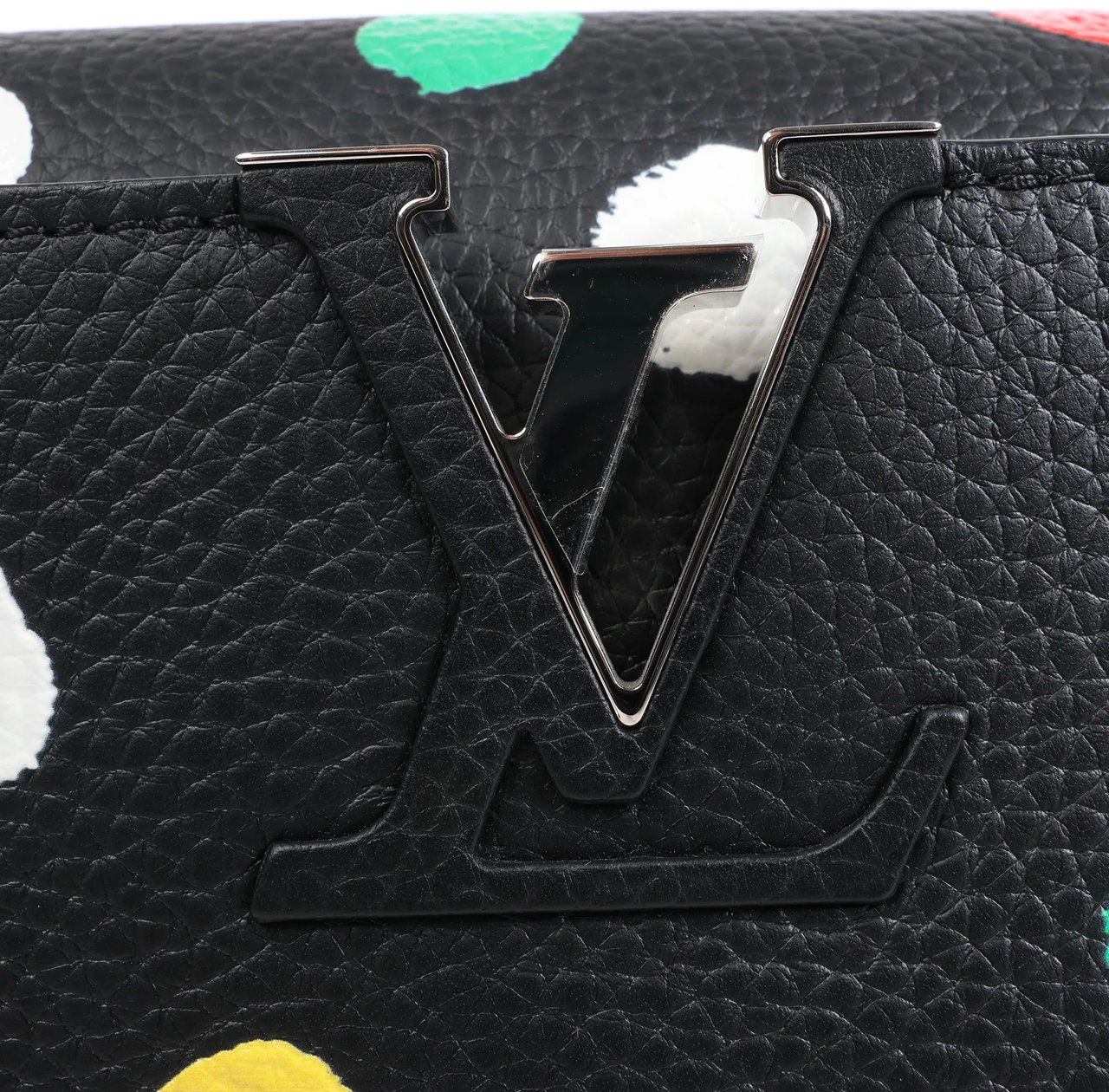 Louis Vuitton Louis Vuitton x Taurillon Capucines MM 2Way Handbag in Black M21663 Zwart