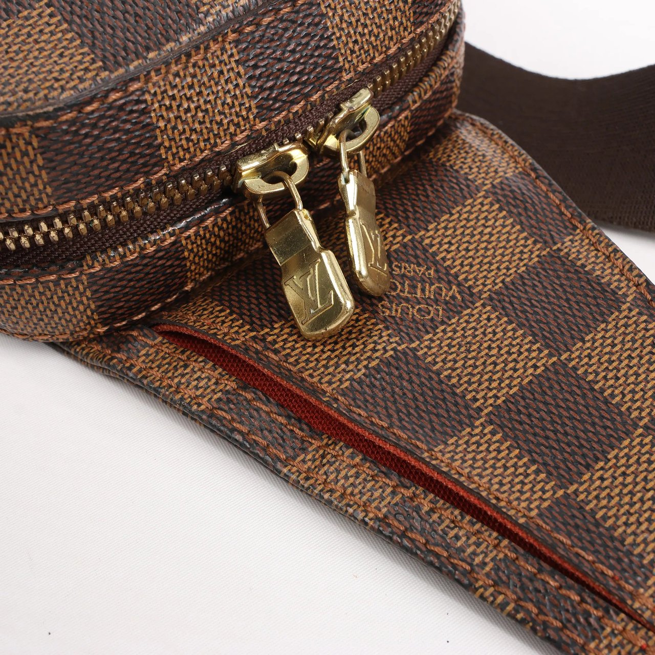 Louis Vuitton Louis Vuitton Damier Ebene Geronimos Crossbody Bag N51994 Bruin