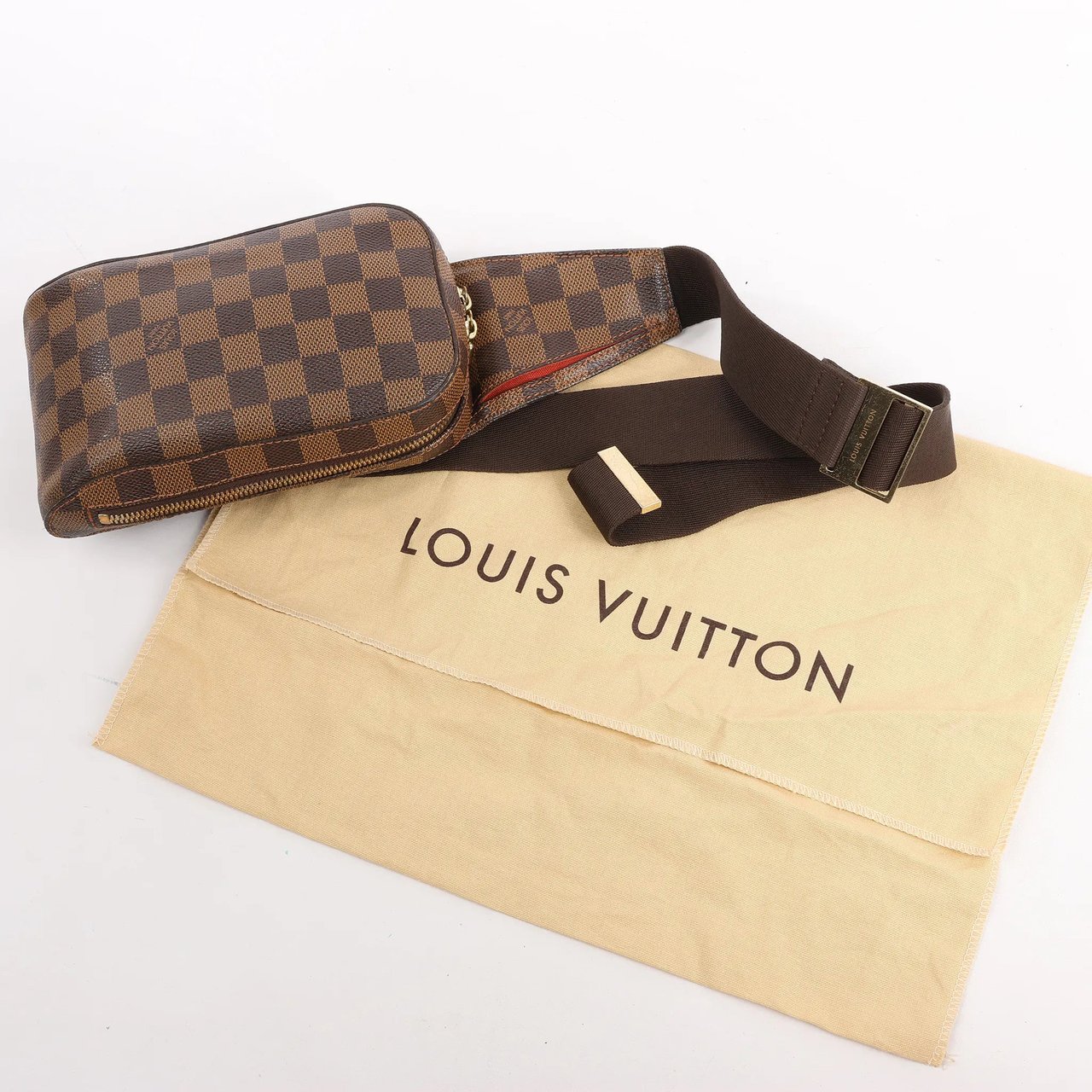 Louis Vuitton Louis Vuitton Damier Ebene Geronimos Crossbody Bag N51994 Bruin