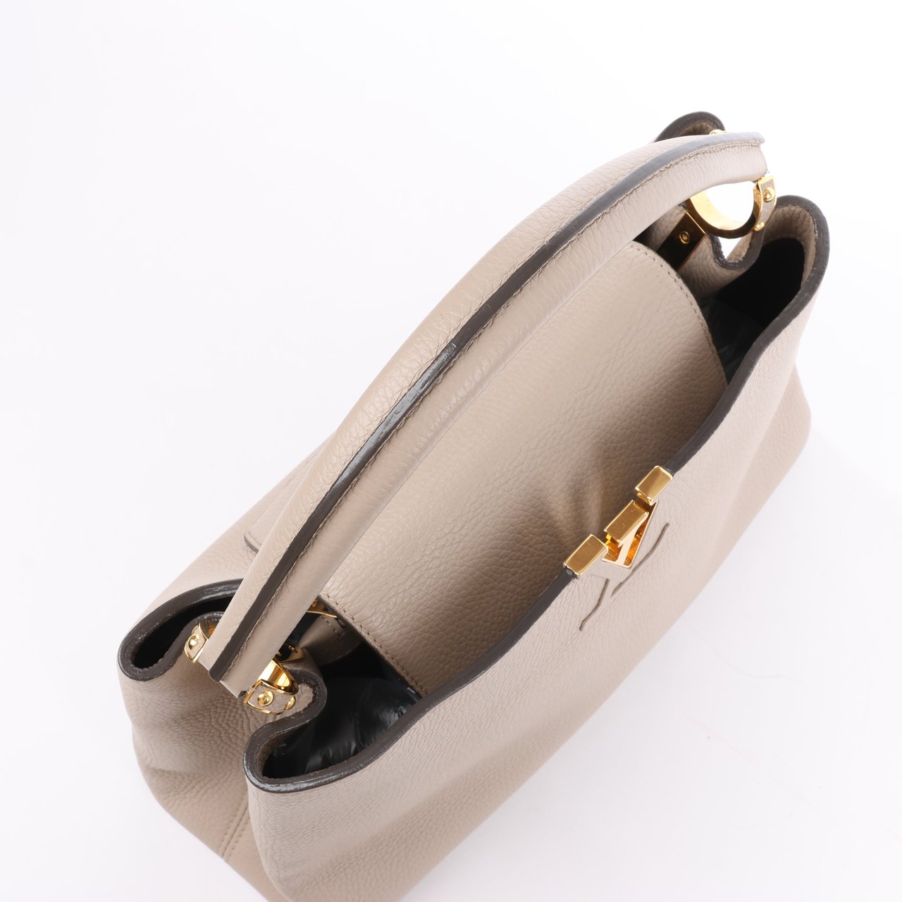 Louis Vuitton Louis Vuitton Parnassea Capucines MM Handbag in Beige M94428 Beige