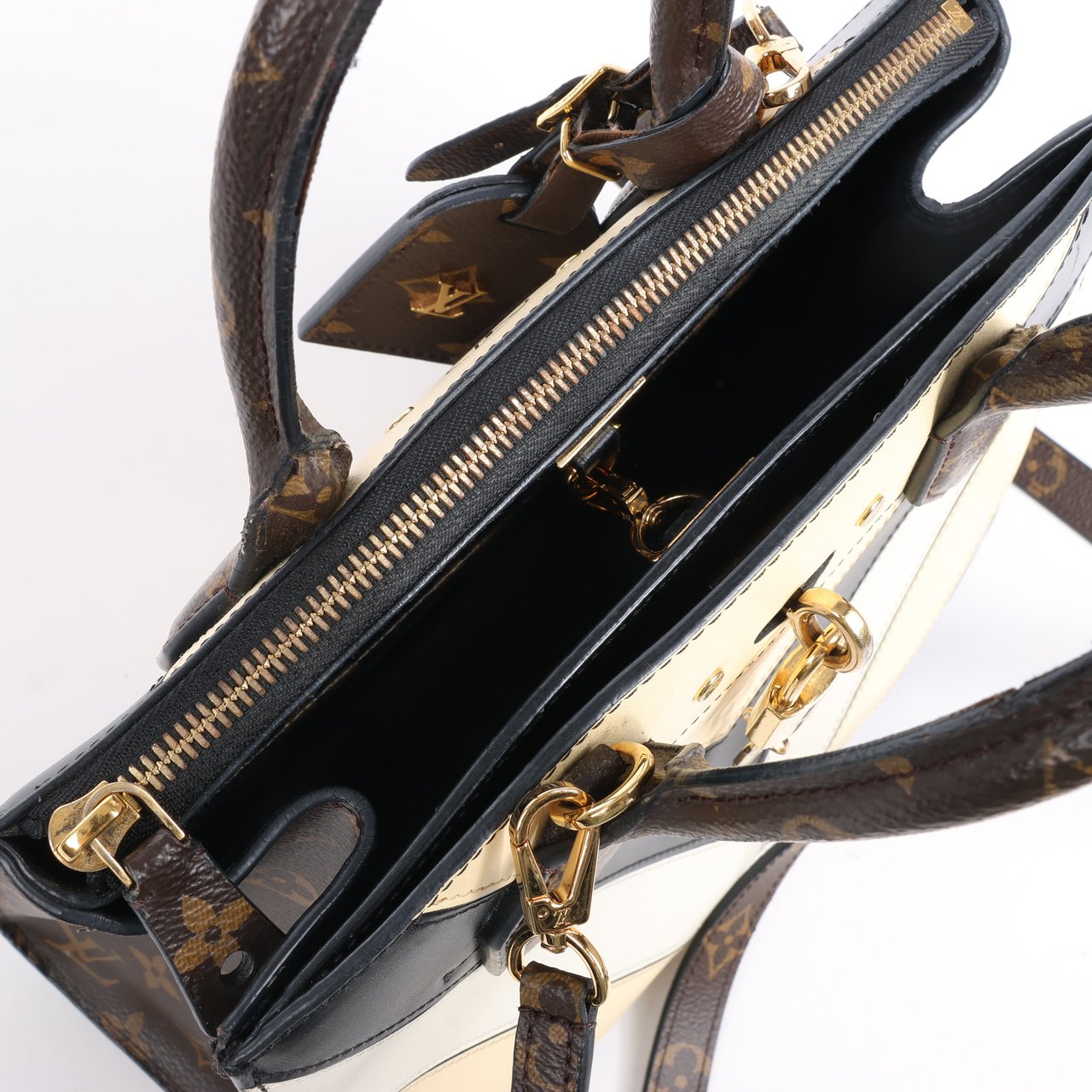 Louis Vuitton Louis Vuitton LV Logo City Steamer PM Handbag in Beige x Black Divers
