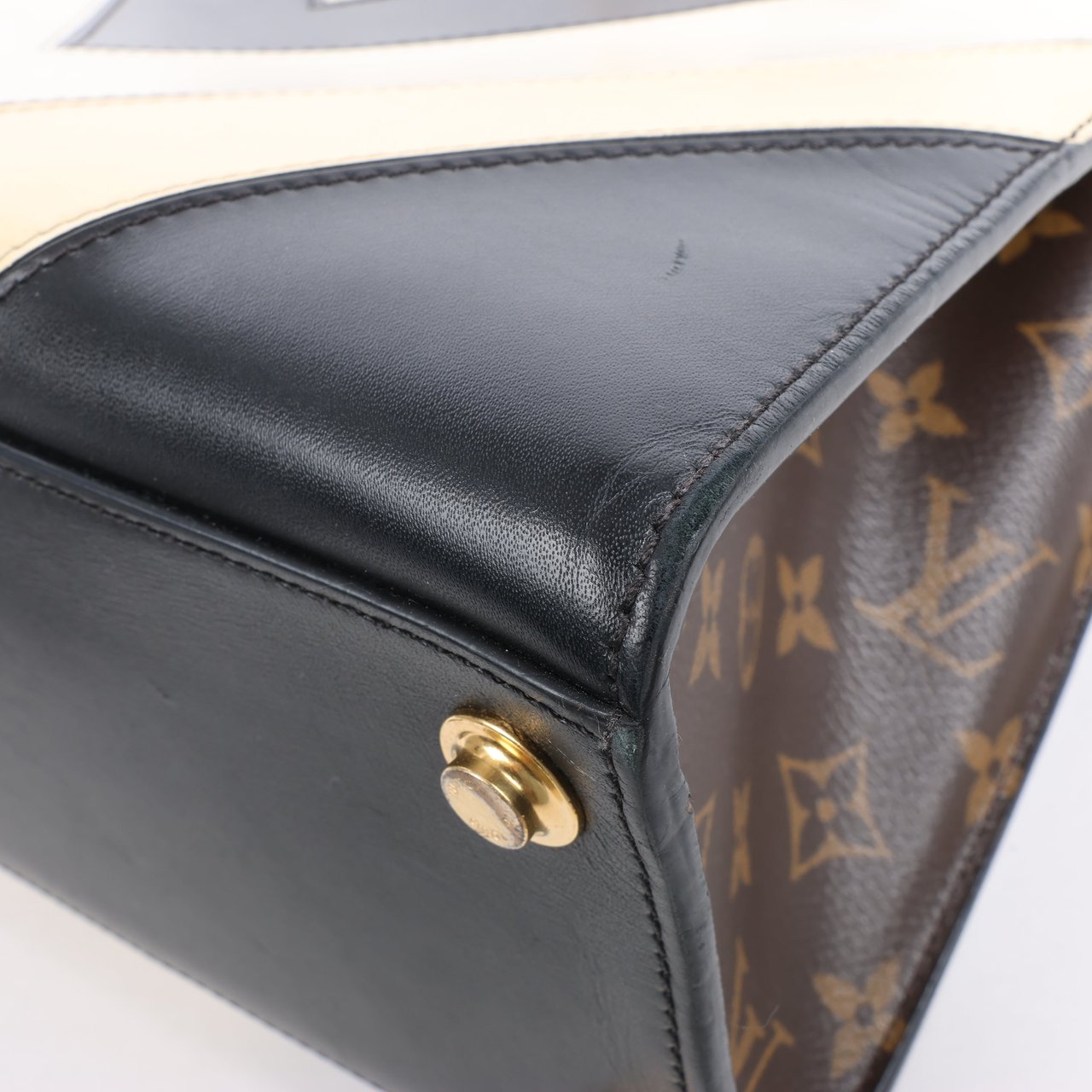 Louis Vuitton Louis Vuitton LV Logo City Steamer PM Handbag in Beige x Black Divers