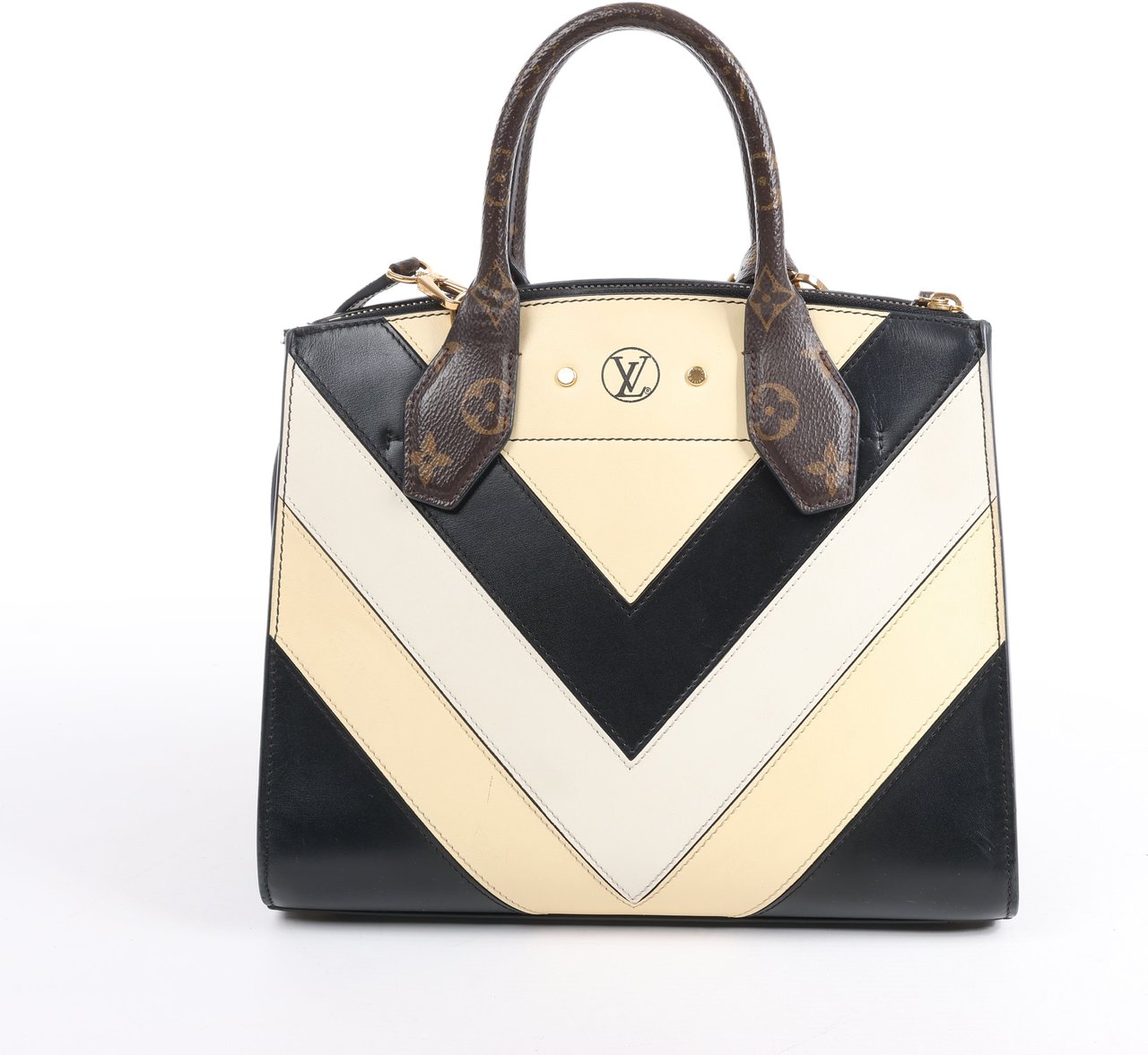 Louis Vuitton Louis Vuitton LV Logo City Steamer PM Handbag in Beige x Black Divers