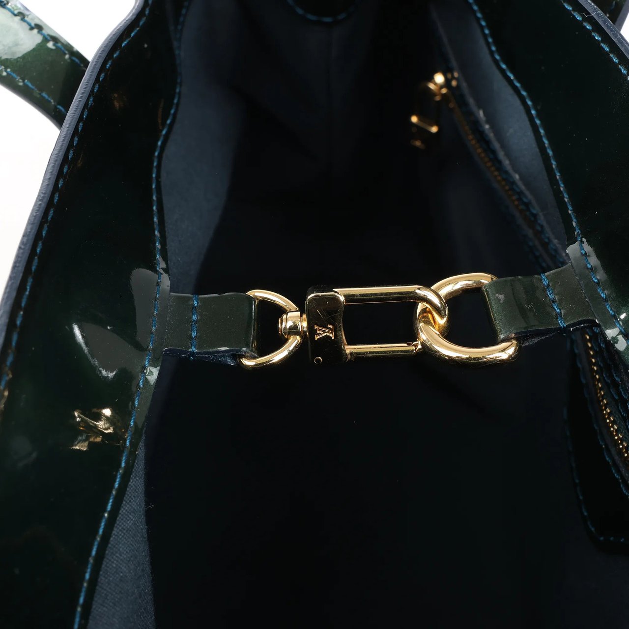 Louis Vuitton Louis Vuitton Monogram Vernis Wilshire PM Handbag in Green M93684 Groen