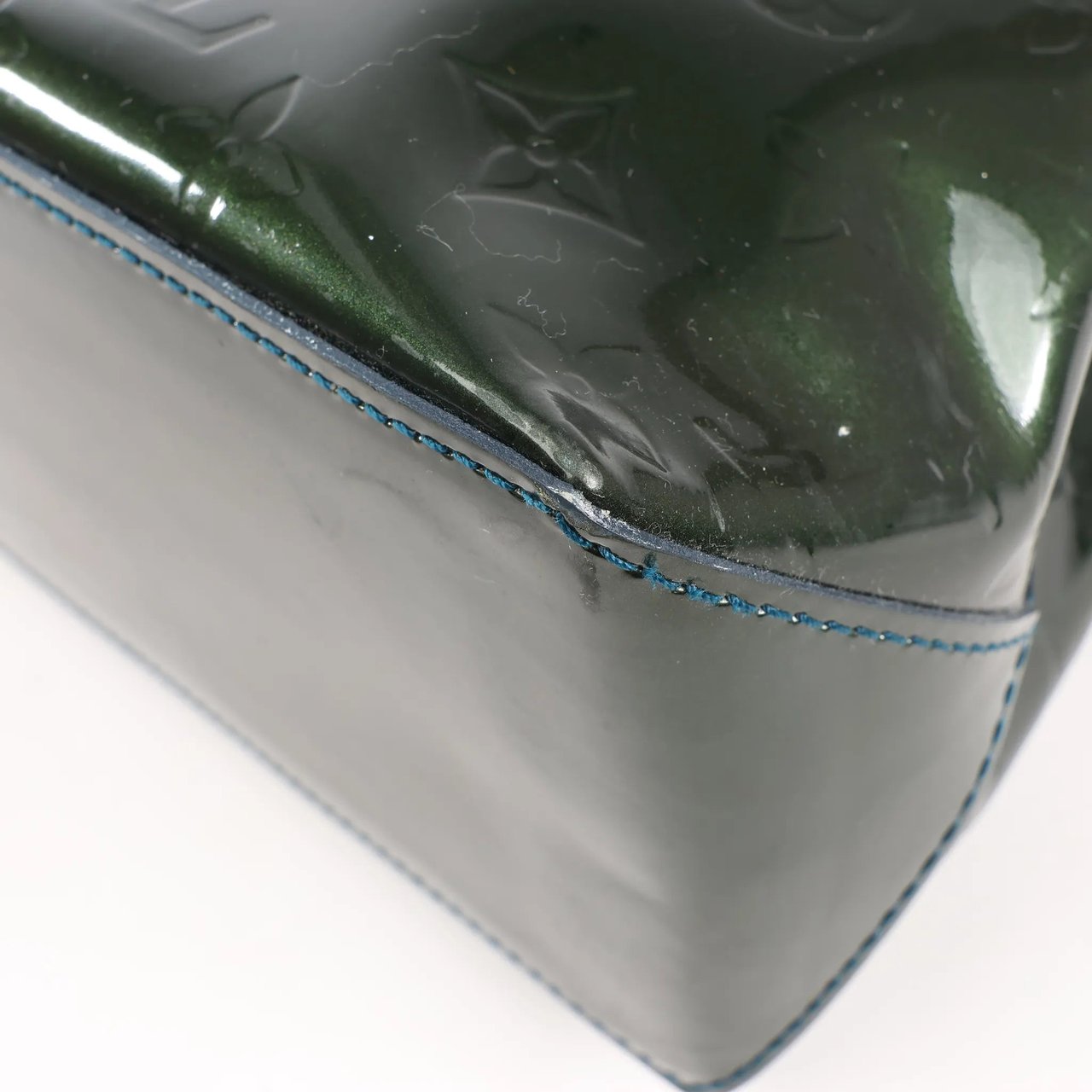 Louis Vuitton Louis Vuitton Monogram Vernis Wilshire PM Handbag in Green M93684 Groen