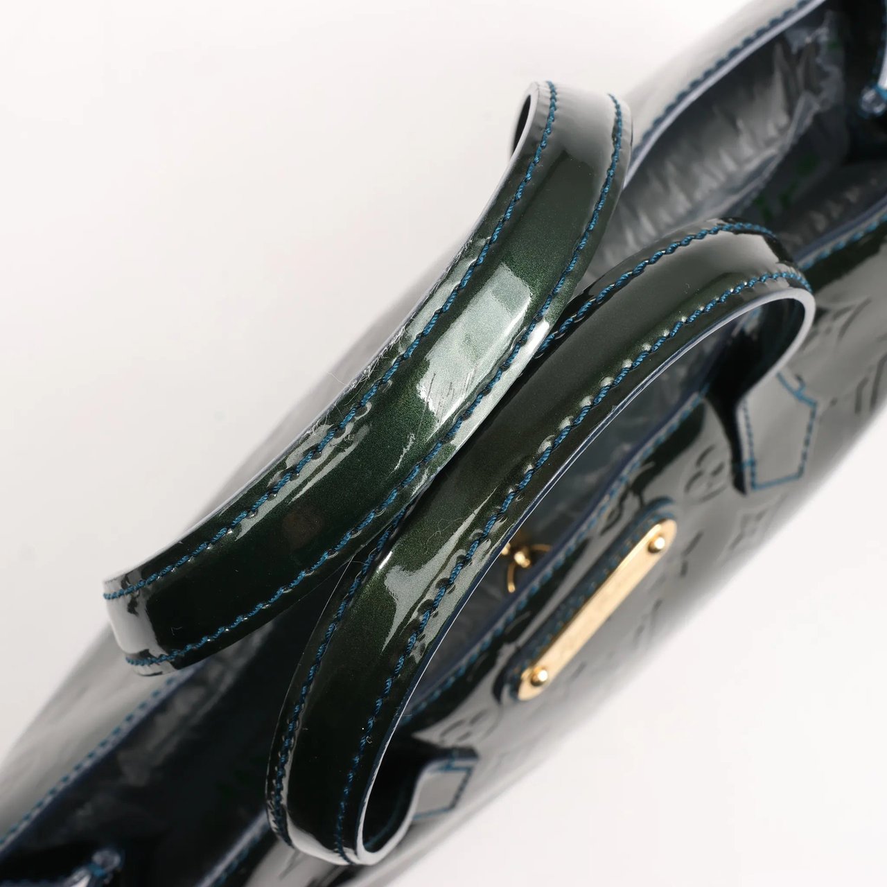 Louis Vuitton Louis Vuitton Monogram Vernis Wilshire PM Handbag in Green M93684 Groen