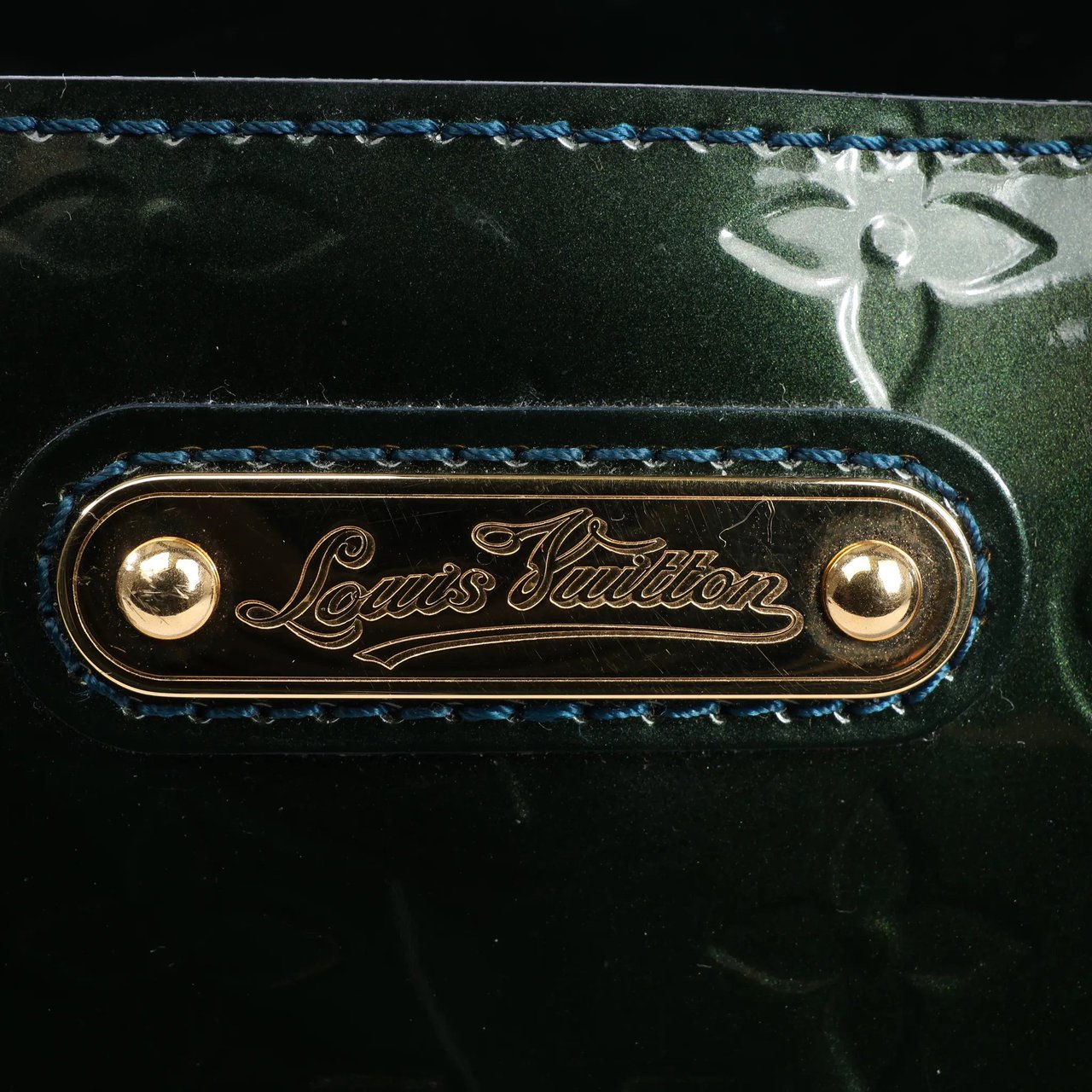 Louis Vuitton Louis Vuitton Monogram Vernis Wilshire PM Handbag in Green M93684 Groen