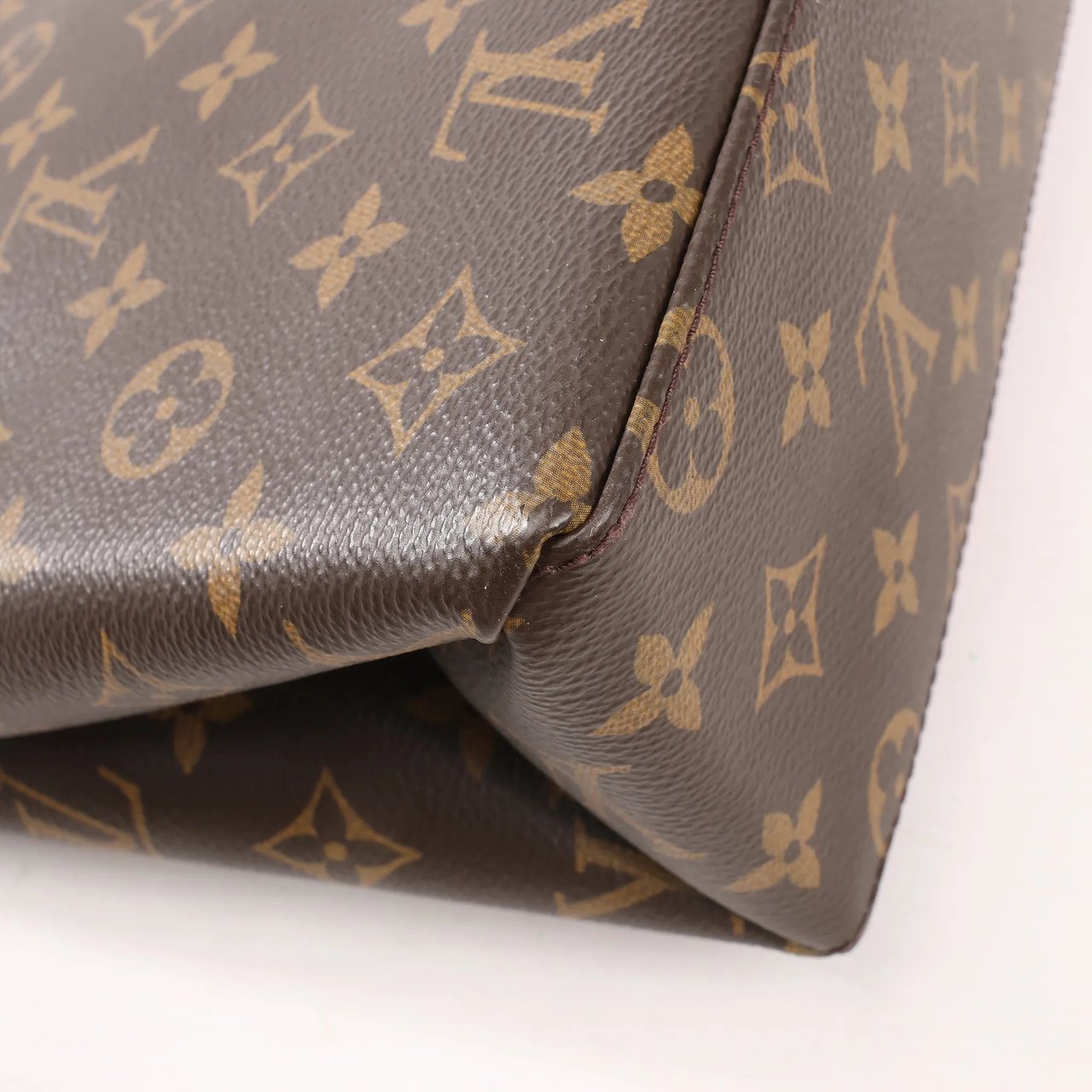 Louis Vuitton Louis Vuitton Monogram Marignan 2Way Female Handbag in Brown x Red M44286 Divers