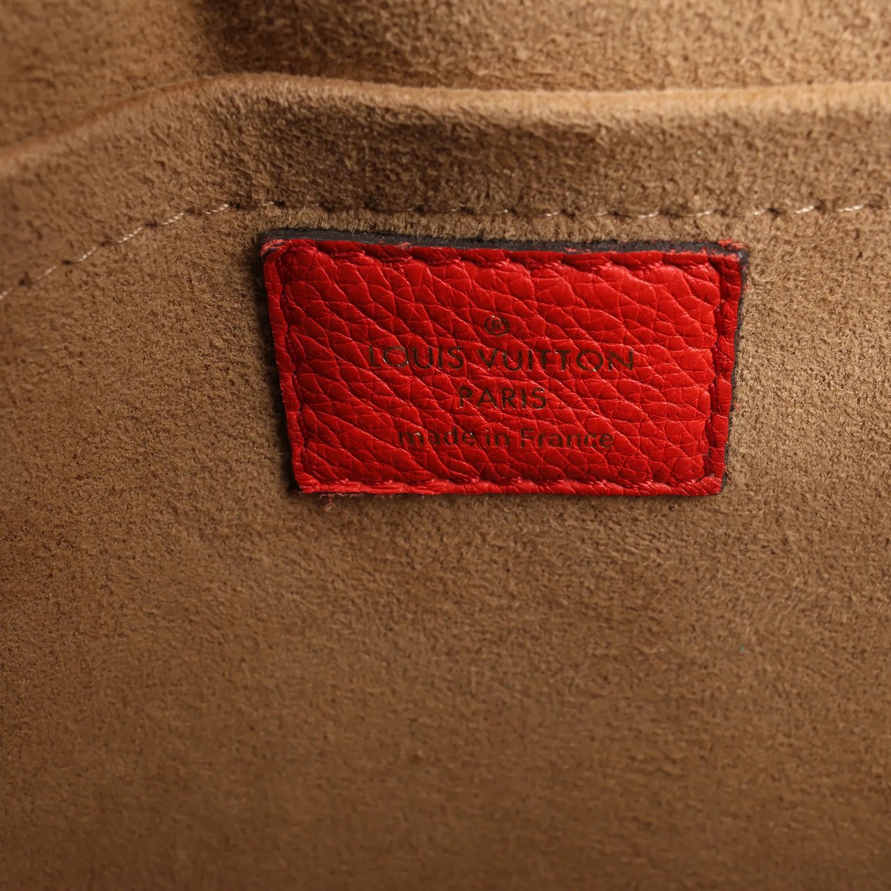 Louis Vuitton Louis Vuitton Monogram Marignan 2Way Female Handbag in Brown x Red M44286 Divers