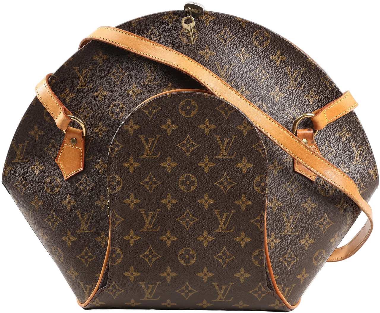 Louis Vuitton Louis Vuitton Monogram Canvas Ellipse Shoulder Bag in Brown M51128 Bruin