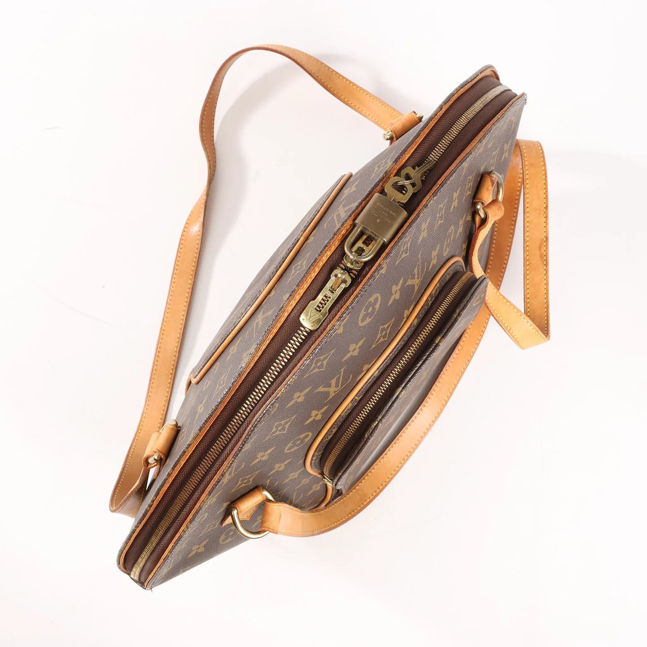 Louis Vuitton Louis Vuitton Monogram Canvas Ellipse Shoulder Bag in Brown M51128 Bruin