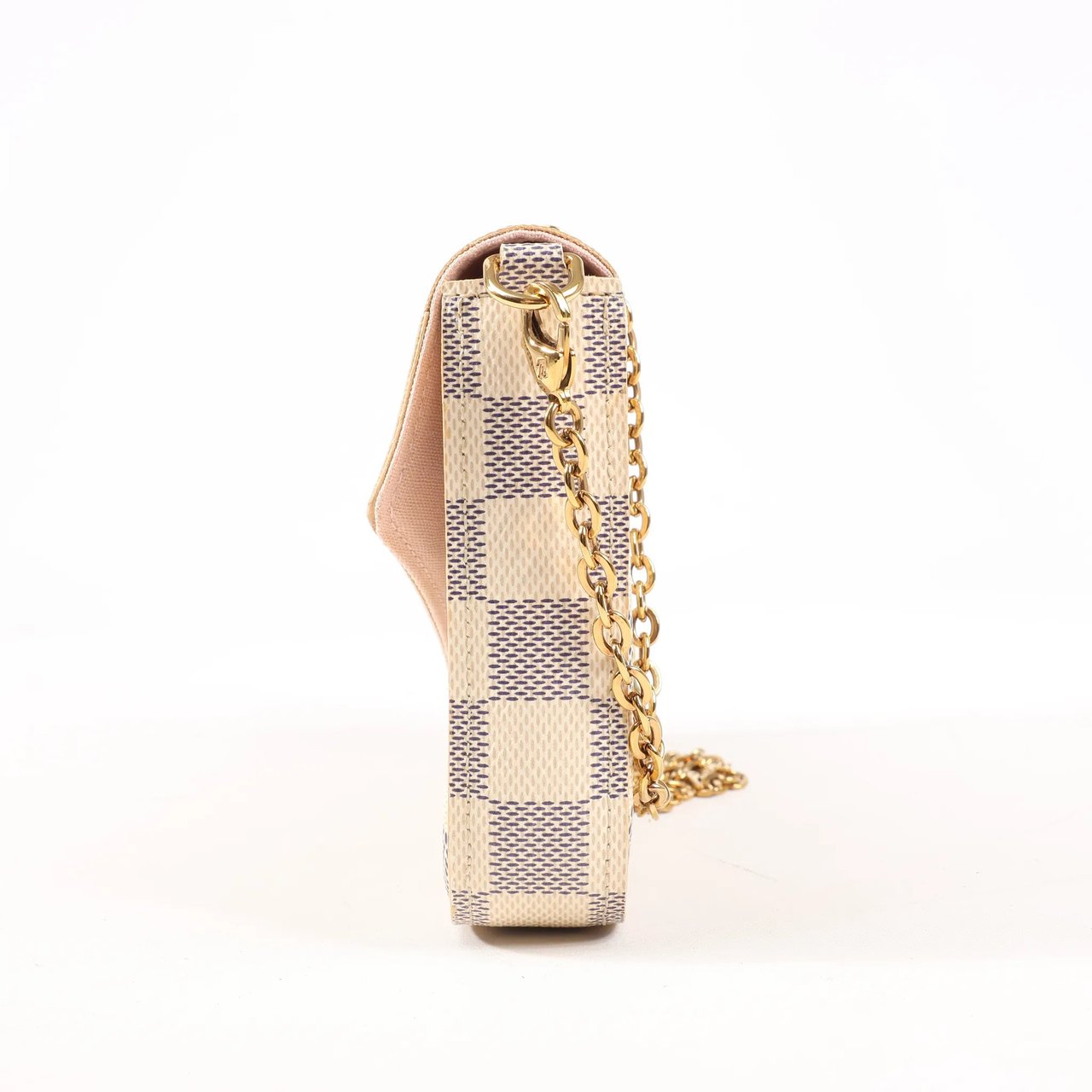 Louis Vuitton Louis Vuitton Damier Azur Pochette Pochette Félicie Crossbody Bag in Beige N63106 Beige