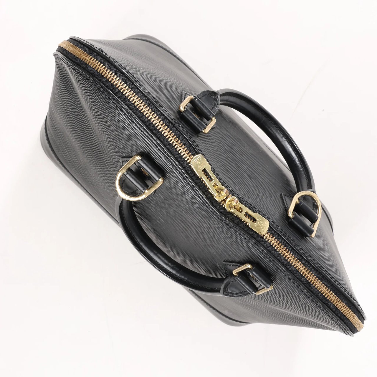 Louis Vuitton Louis Vuitton Epi Leather Alma PM Handbag in Black M52142 Zwart