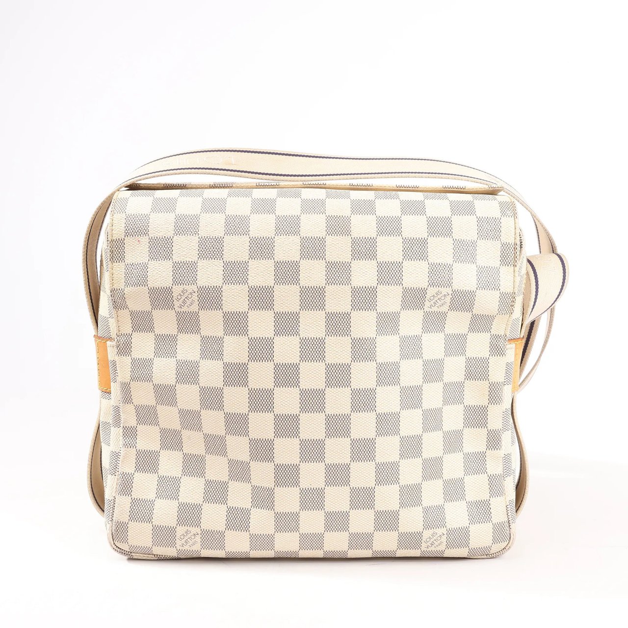 Louis Vuitton Louis Vuitton Damier Azur Naviglio Shoulder Bag in Beige N51189 Beige