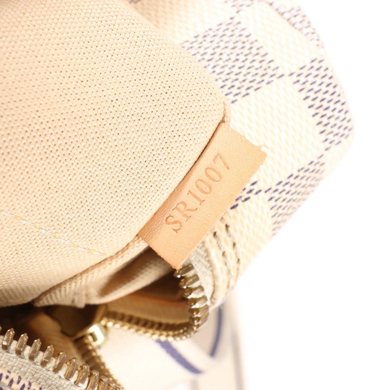 Louis Vuitton Louis Vuitton Damier Azur Naviglio Shoulder Bag in Beige N51189 Beige