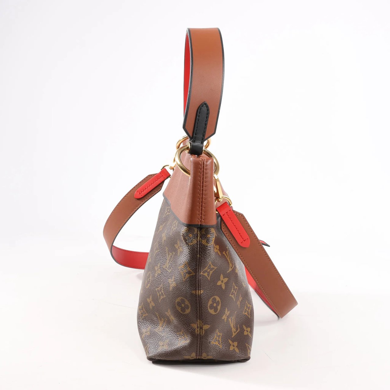 Louis Vuitton Louis Vuitton Monogram Tuileries Besace 2Way Handbag in Brown x Red M43157 Divers