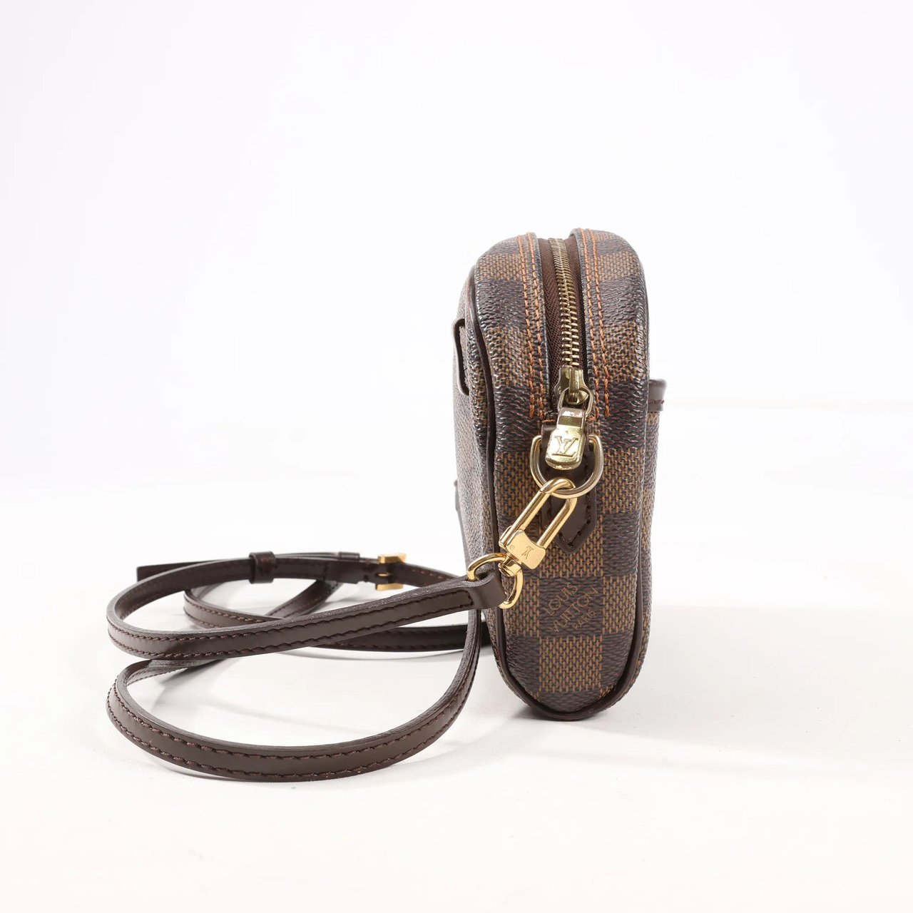 Louis Vuitton Louis Vuitton Damier Ebene Ipanema Pochette Crossbody Bag in Brown N51296 Bruin