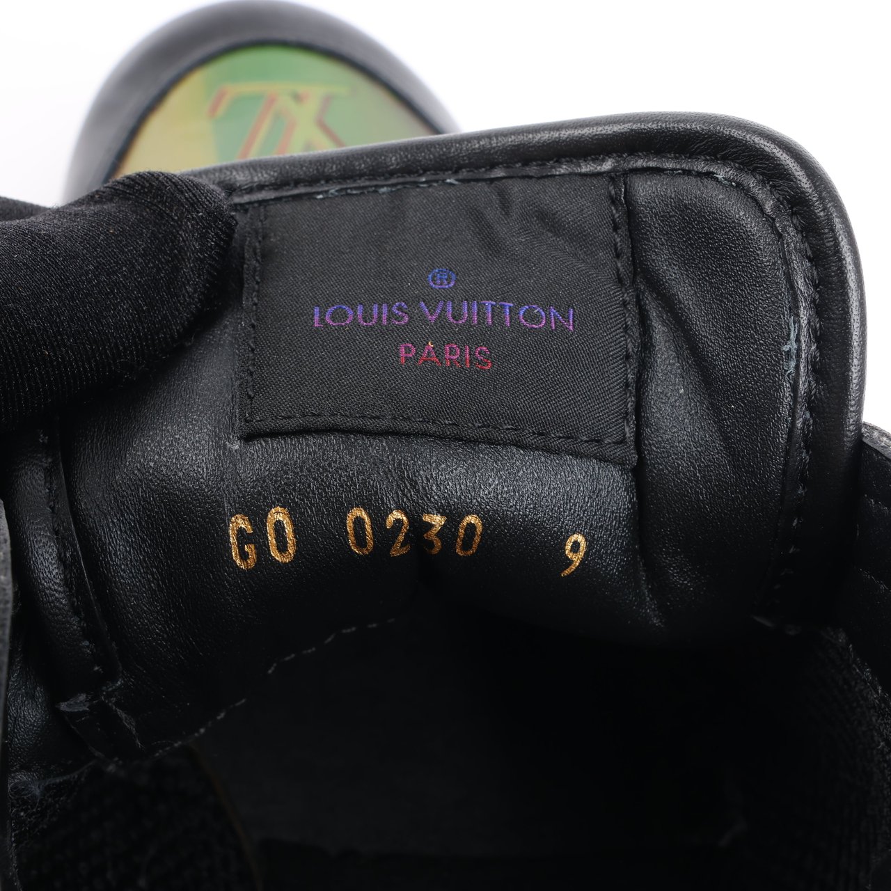 Louis Vuitton Louis Vuitton Runaway Line 20 years Monogram Rainbow Leather x Fabric Sneakers in Black x Multicolor GO0230, Size 45 EU Divers