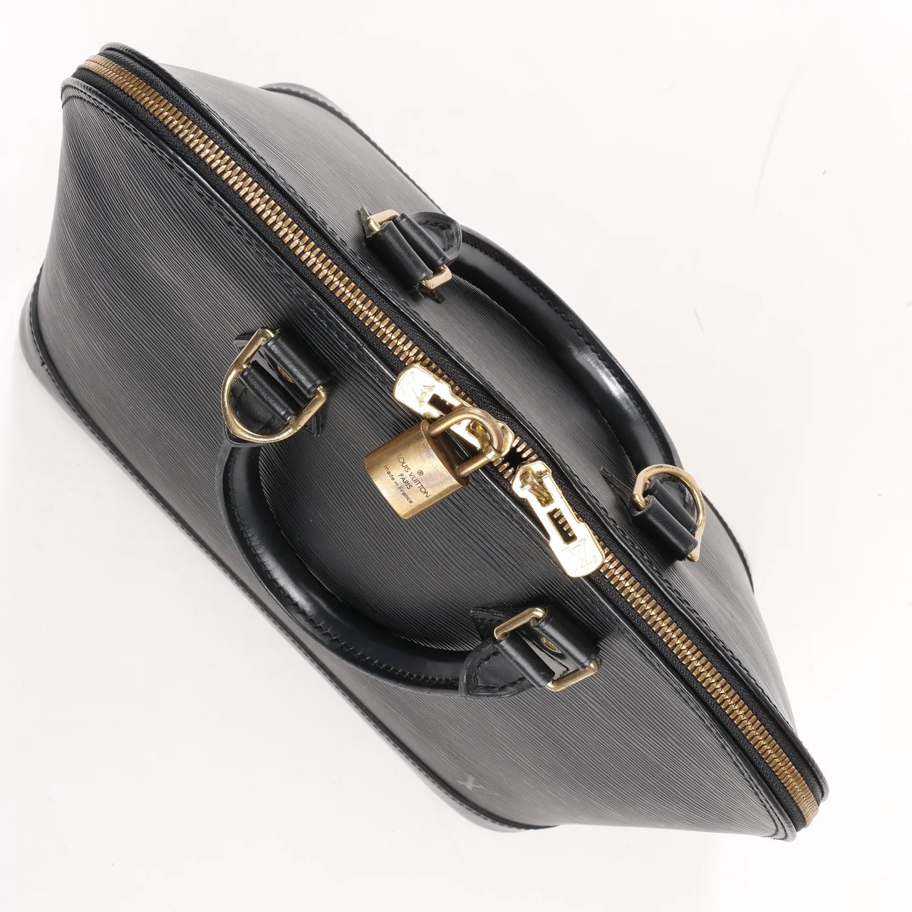 Louis Vuitton Louis Vuitton Epi Leather Alma PM Handbag in Black M52142 Zwart