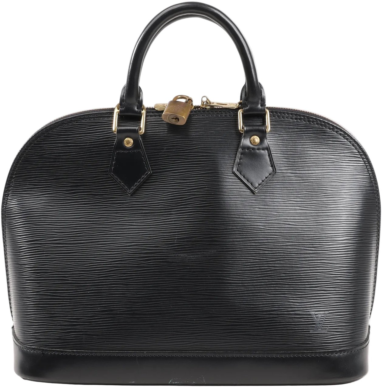 Louis Vuitton Louis Vuitton Epi Leather Alma PM Handbag in Black M52142 Zwart