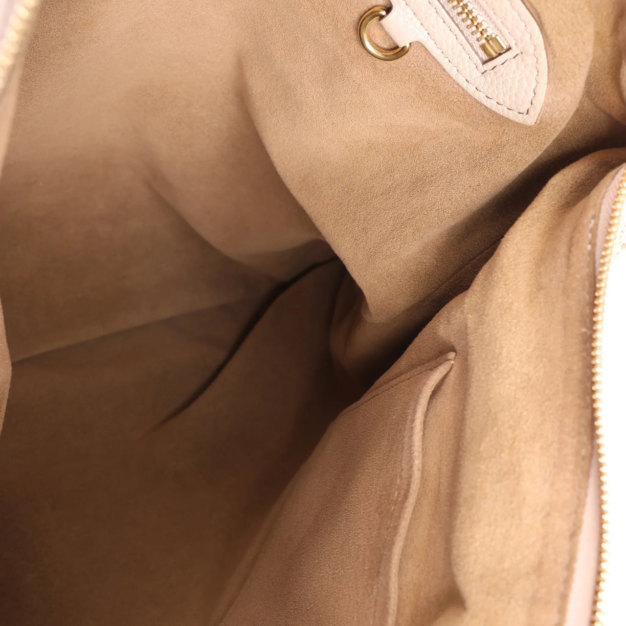 Louis Vuitton Louis Vuitton Selene MM Monogram Mahina Leather Shoulder Bag in Beige M97141 Beige