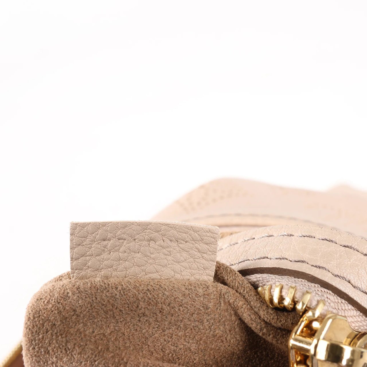 Louis Vuitton Louis Vuitton Selene MM Monogram Mahina Leather Shoulder Bag in Beige M97141 Beige