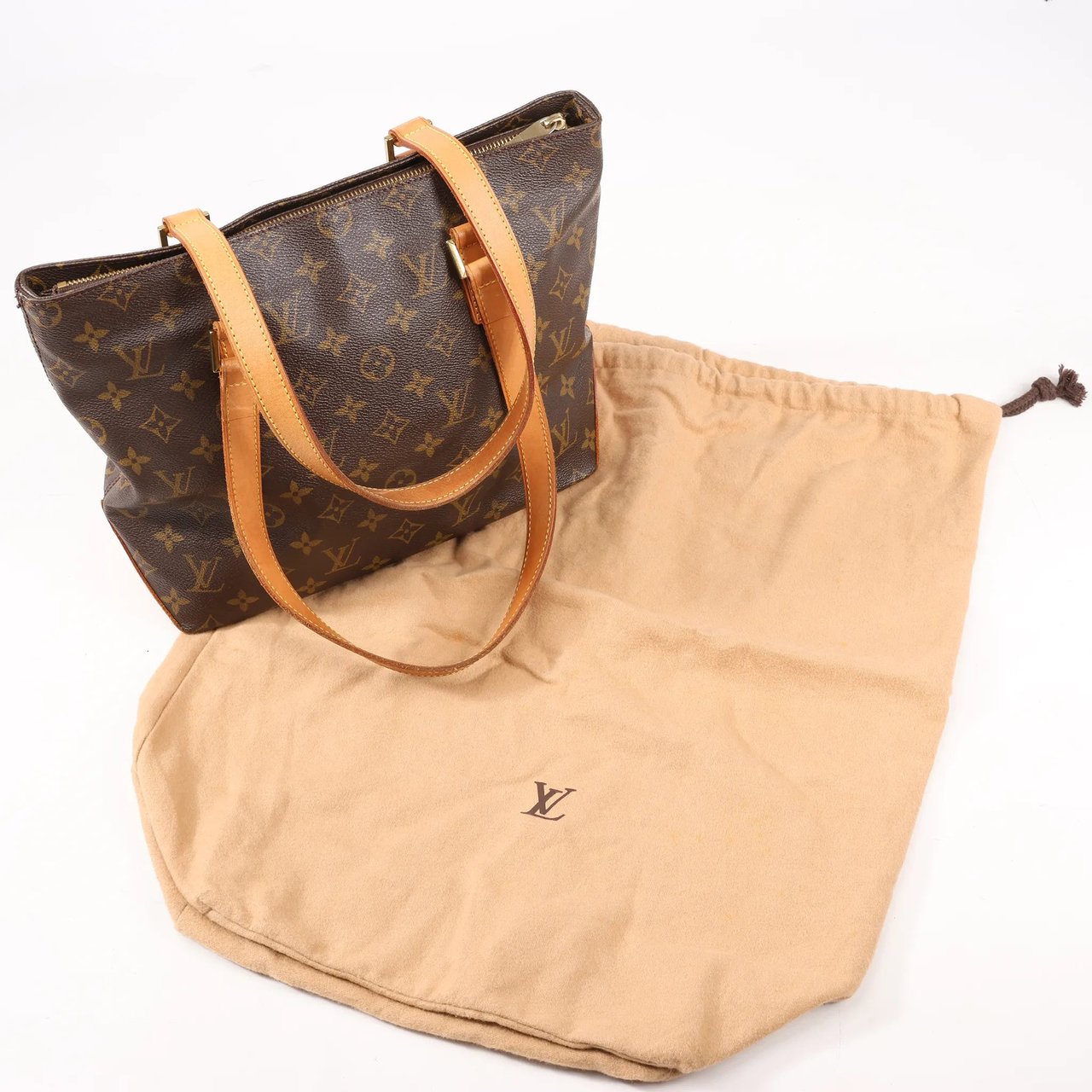 Louis Vuitton Louis Vuitton Monogram Cabas Piano Shoulder Bag in Brown M51148 Bruin