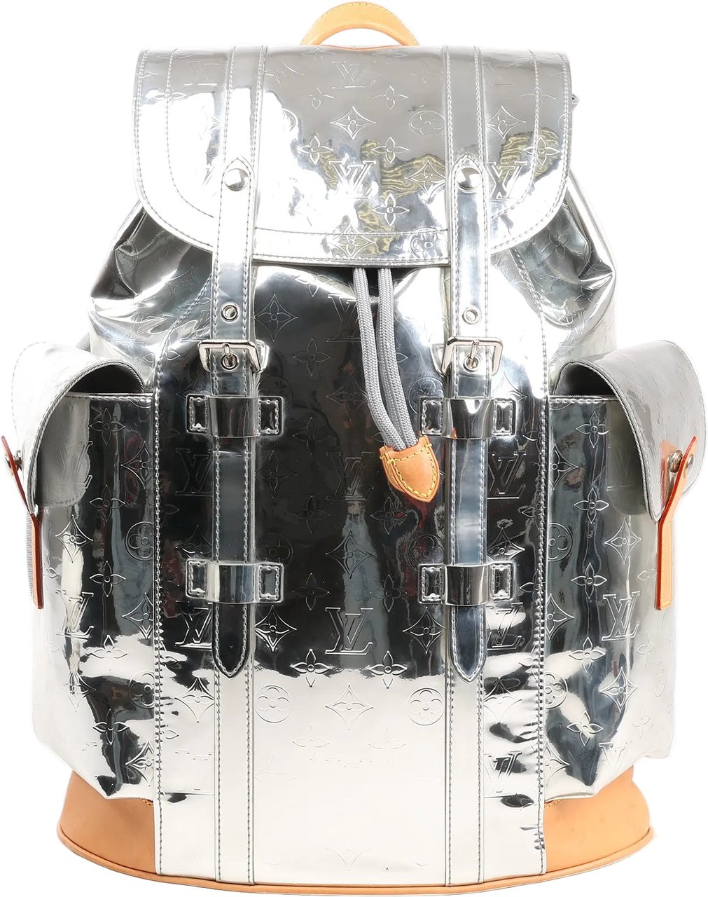 Louis Vuitton Louis Vuitton Monogram Mirror Christopher PM Backpack in Silver M58756 Zilver