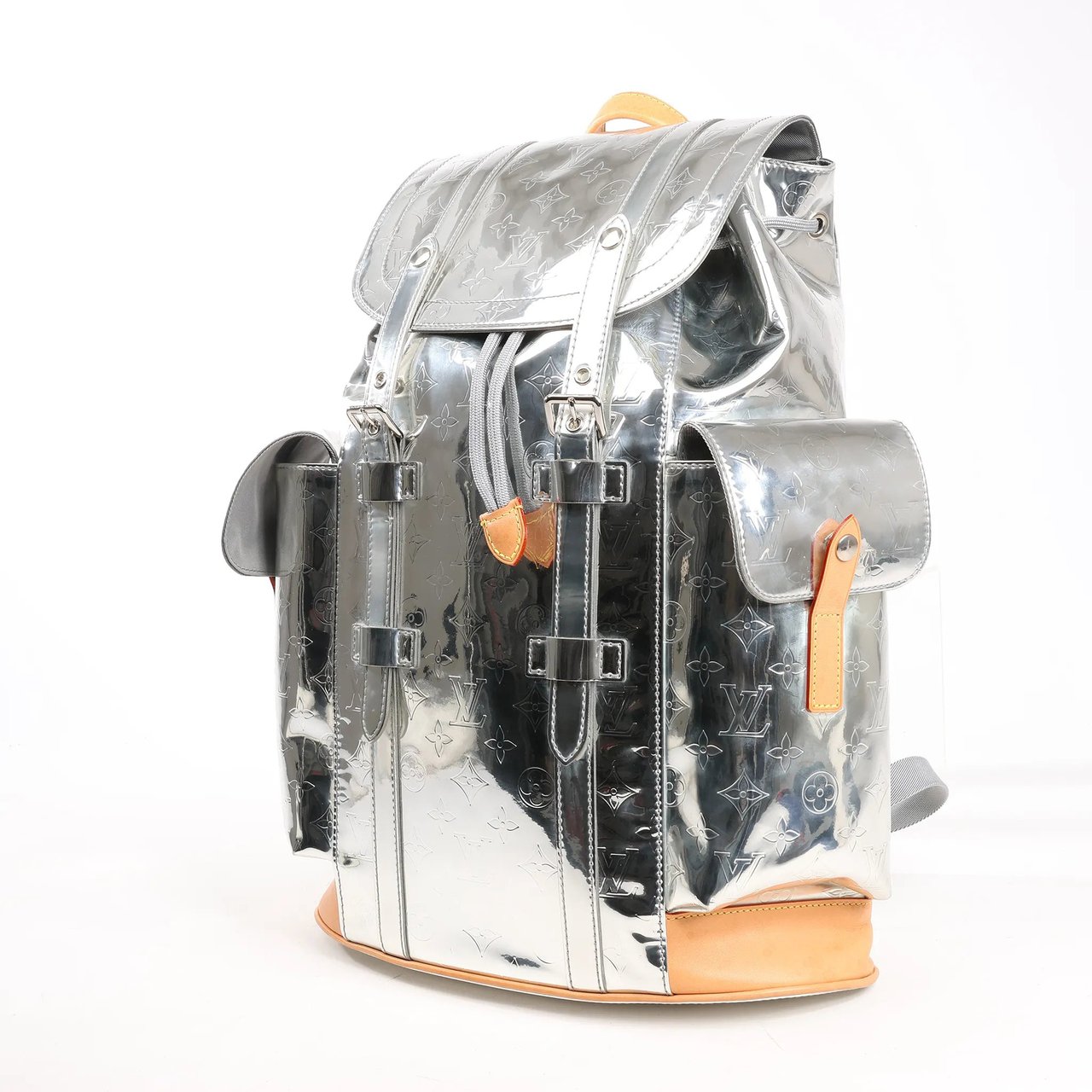 Louis Vuitton Louis Vuitton Monogram Mirror Christopher PM Backpack in Silver M58756 Zilver