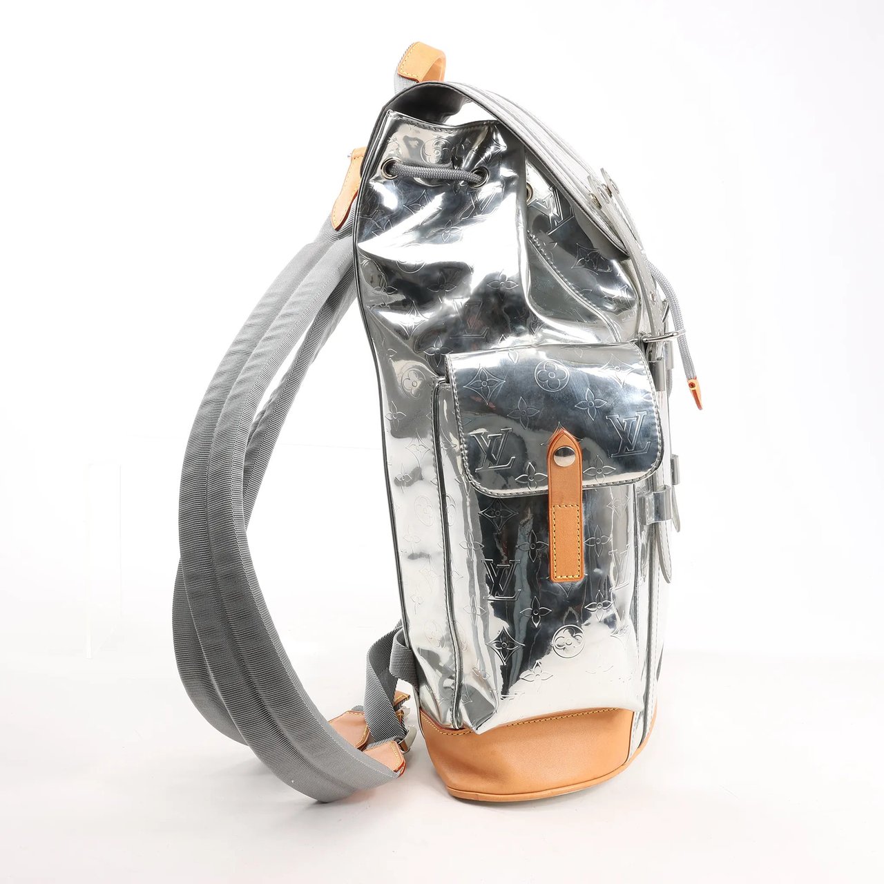 Louis Vuitton Louis Vuitton Monogram Mirror Christopher PM Backpack in Silver M58756 Zilver