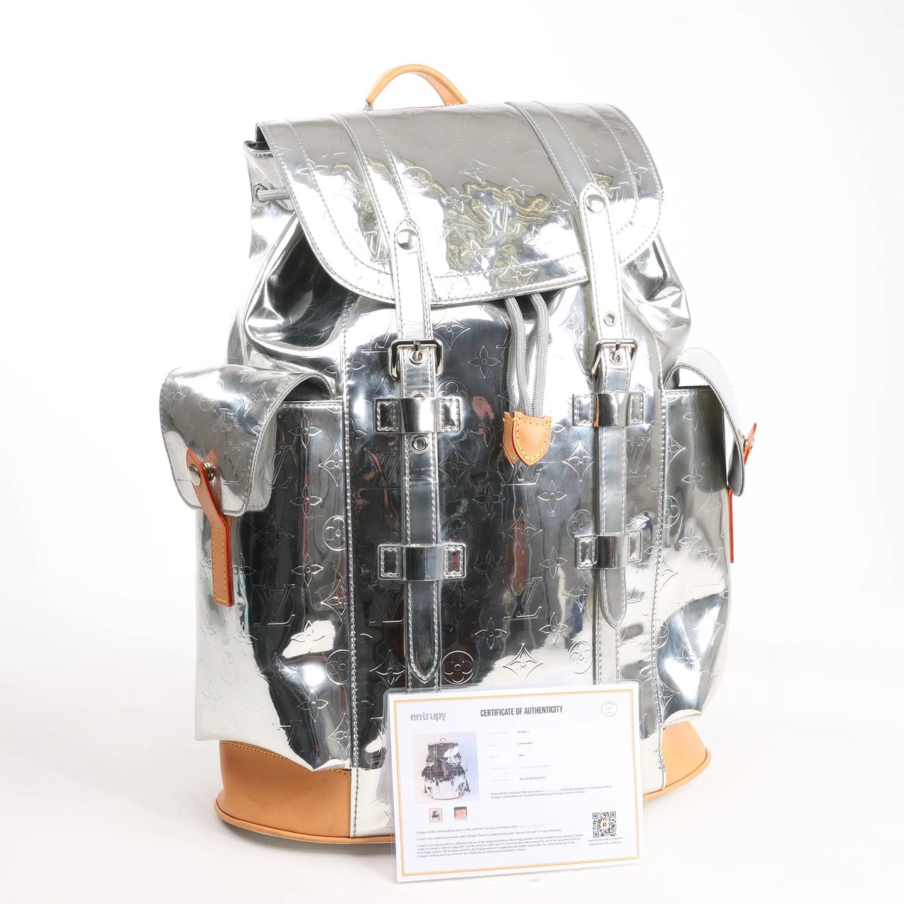 Louis Vuitton Louis Vuitton Monogram Mirror Christopher PM Backpack in Silver M58756 Zilver