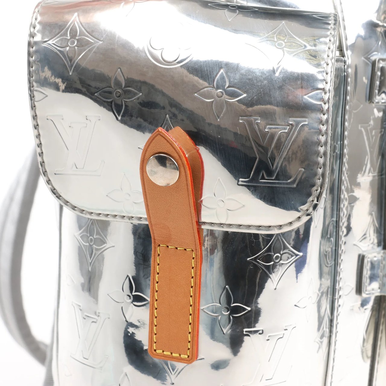 Louis Vuitton Louis Vuitton Monogram Mirror Christopher PM Backpack in Silver M58756 Zilver