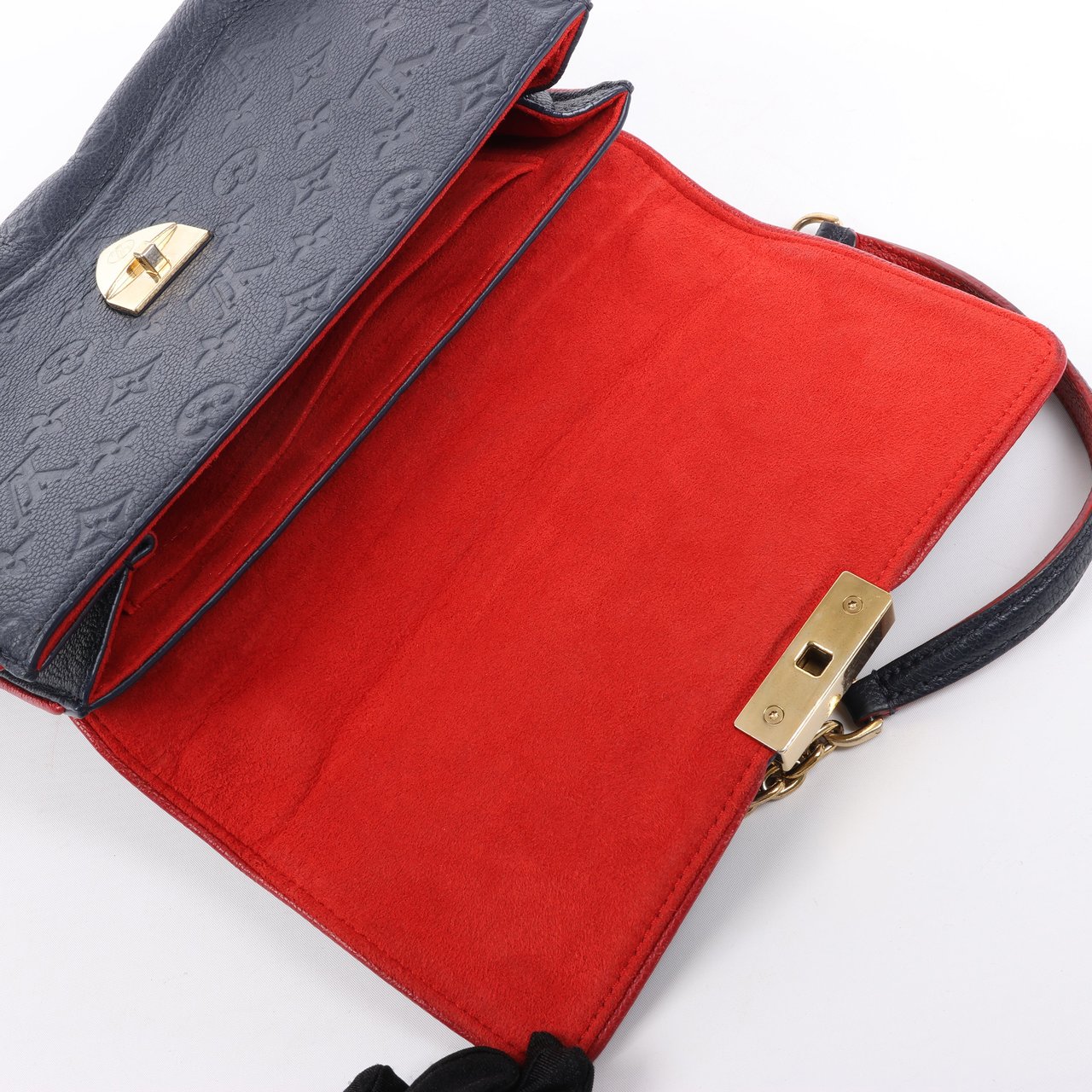 Louis Vuitton Louis Vuitton Monogram Empreinte Saint-Sulpice PM Shoulder Bag in Navy M43394 Navy