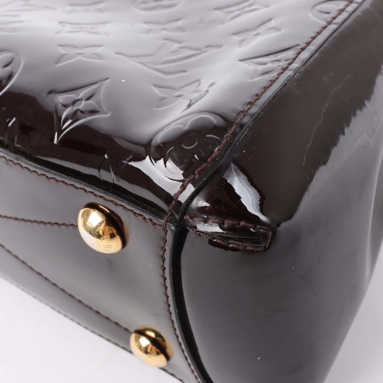 Louis Vuitton Louis Vuitton Vernis Montaigne BB 2Way Handbag in Amarante M50403 Maroon