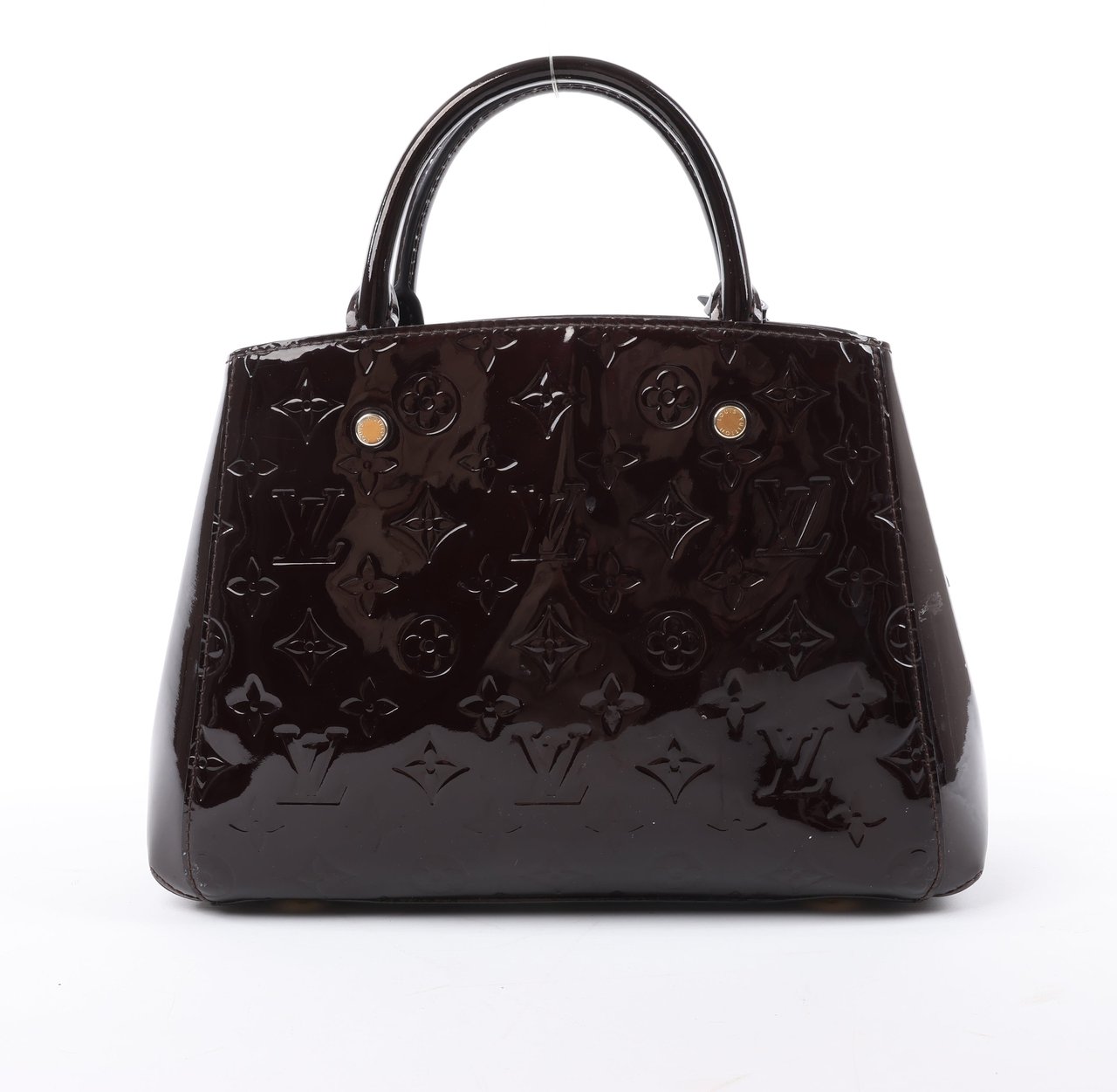 Louis Vuitton Louis Vuitton Vernis Montaigne BB 2Way Handbag in Amarante M50403 Maroon